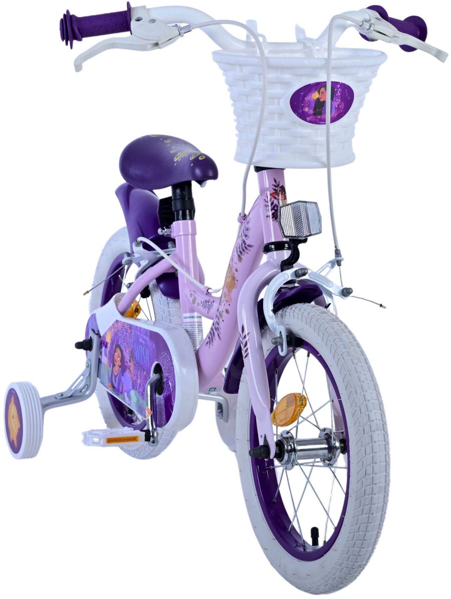 Kinderfahrrad Disney Wish Fahrrad für Mädchen Rosa 14 Zoll Kinderrad