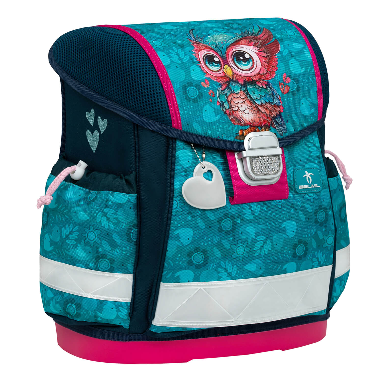 Rucksack Classy ergonomisches Schulranzen-Set 4-teilig "Cute Owl"