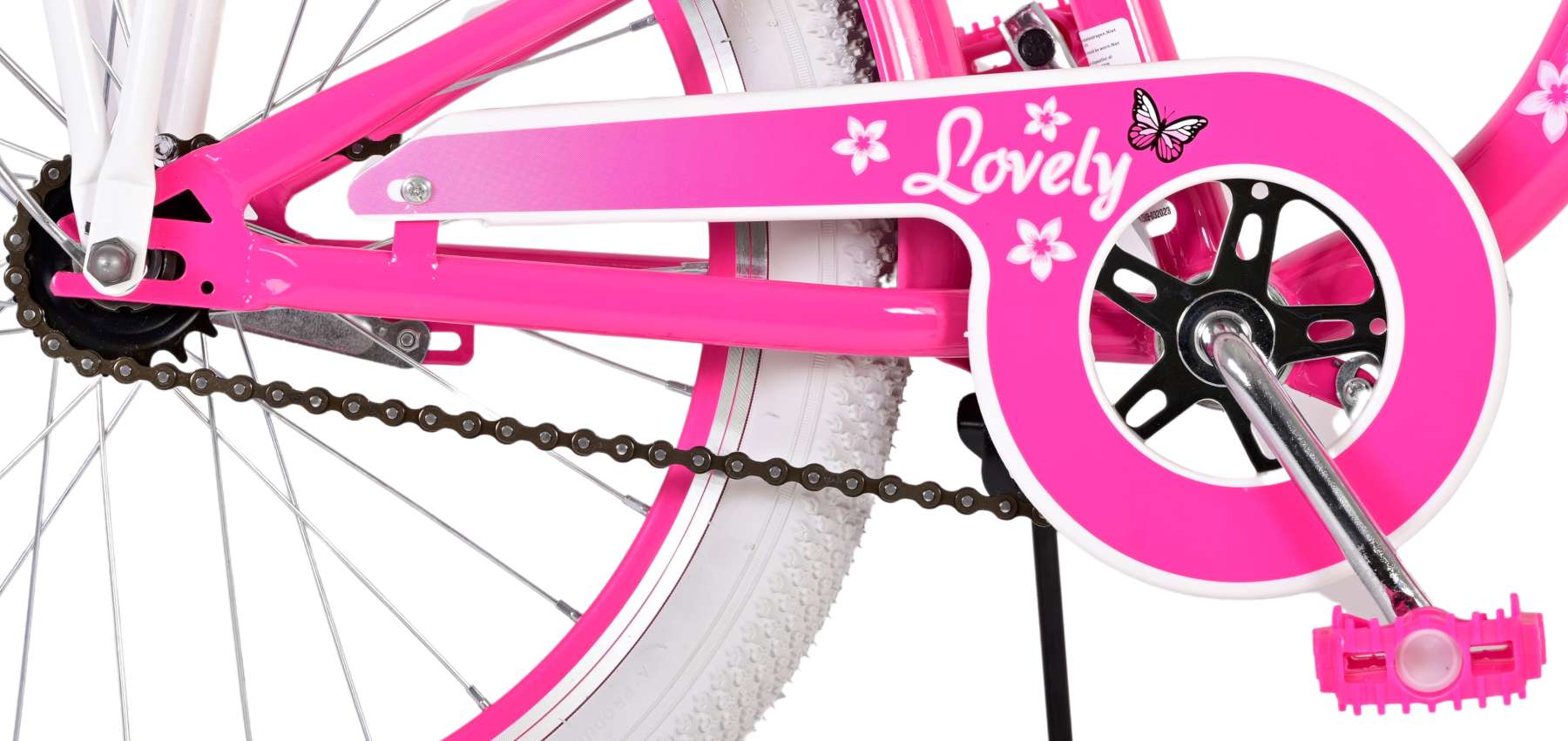 Kinderfahrrad Lovely Fahrrad für Mädchen 20 Zoll Kinderrad in Rosa