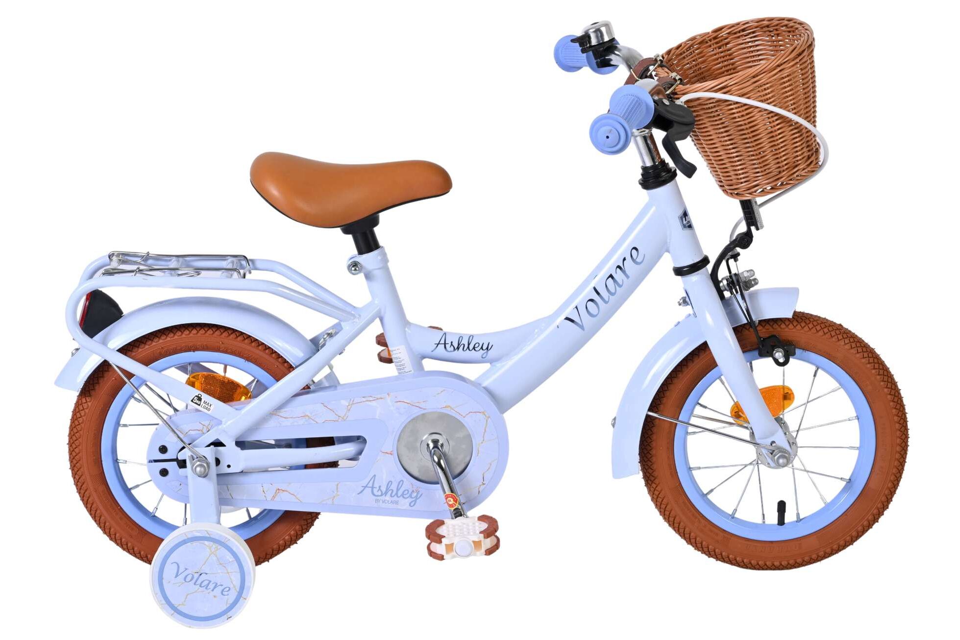 Volare Kinderfahrrad Ashley für Mädchen 12 Zoll Kinderrad in Pastellblau Volare Kinderfahrrad Ashley für Mädchen 12 Zoll Kinderrad in Pastellblau