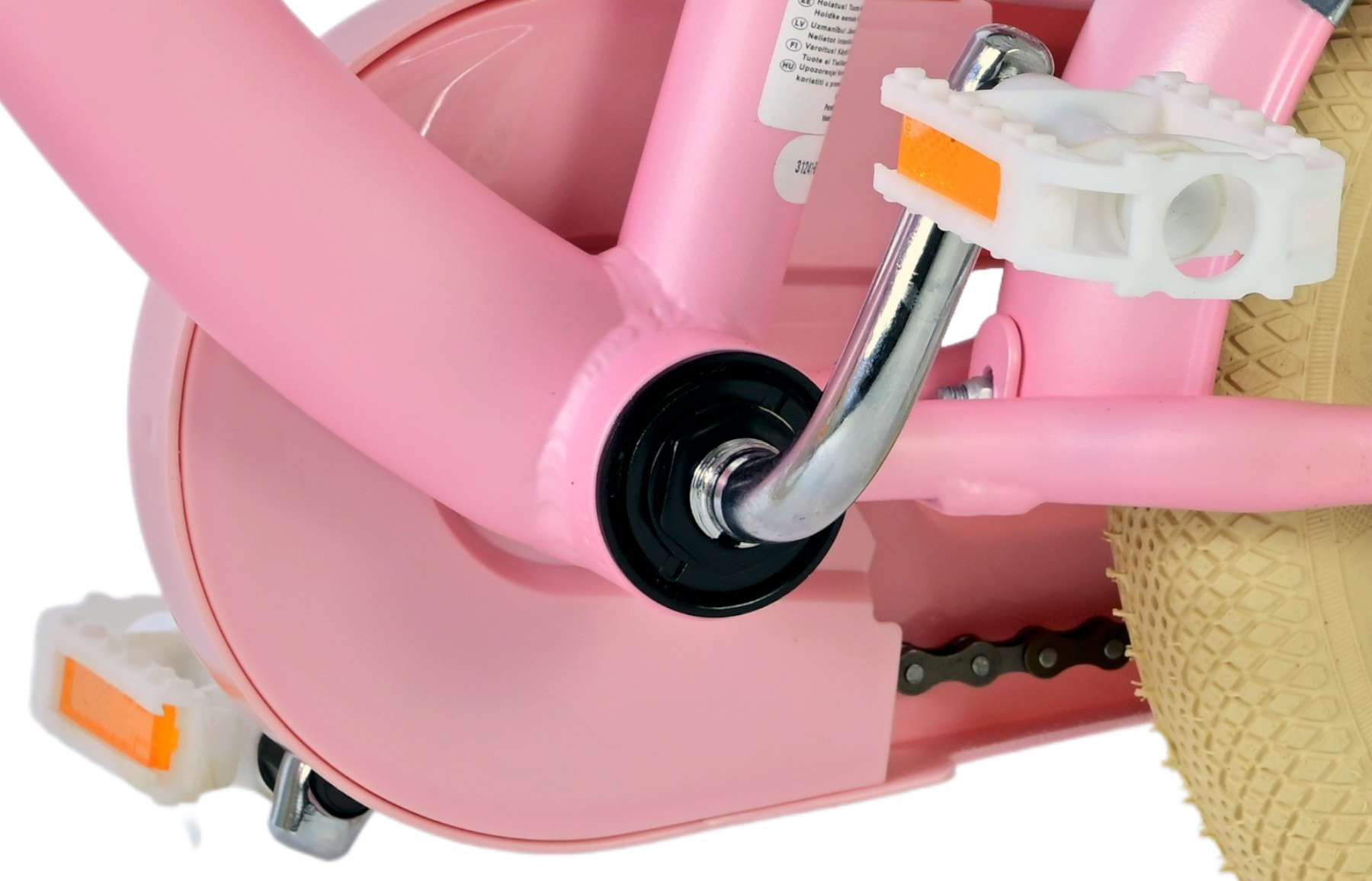 Kinderfahrrad Blossom für Mädchen 12 Zoll Kinderrad in Rosa