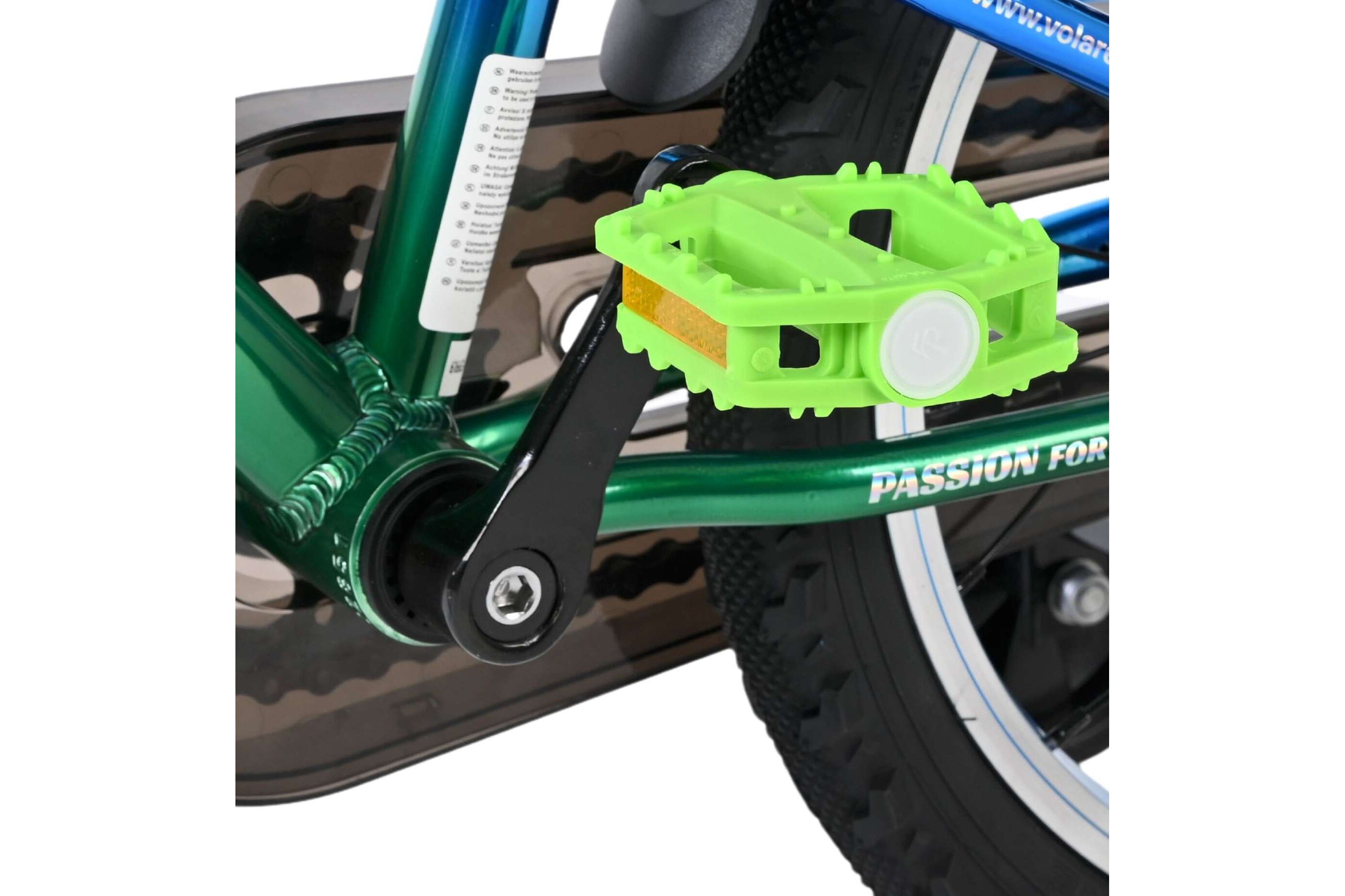 Volare Kinderfahrrad Chrome für Jungen 16 Zoll Kinderrad in Blaugrün, Zwei Handbremsen