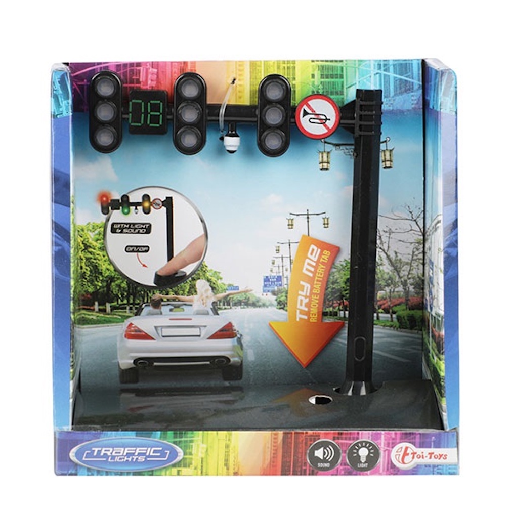 Spielzeug-Ampel Rennampel für Autos mit Licht und Sound
