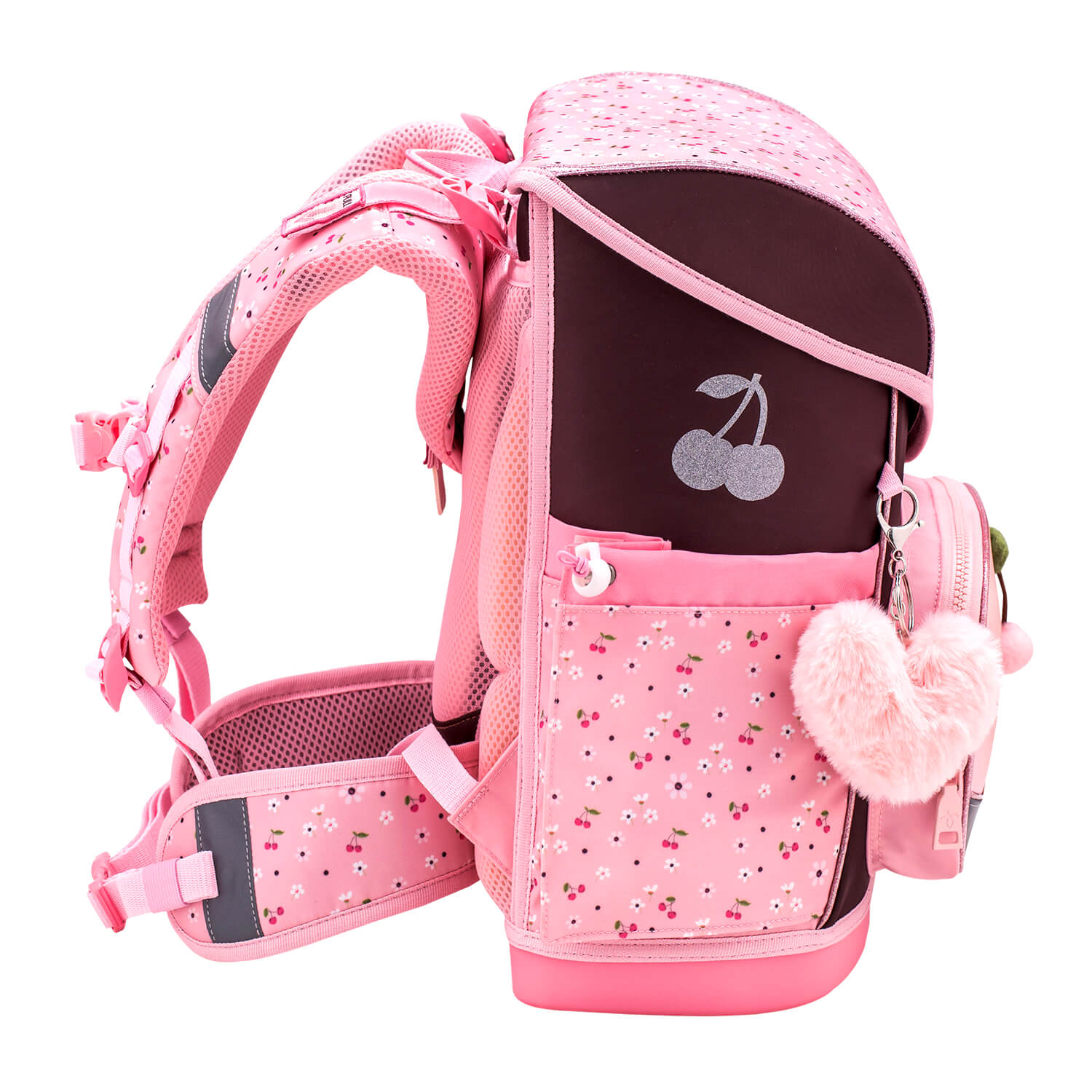 Rucksack Compact Plus Premium Schulranzen Set 4-teilig Cherry Blossom