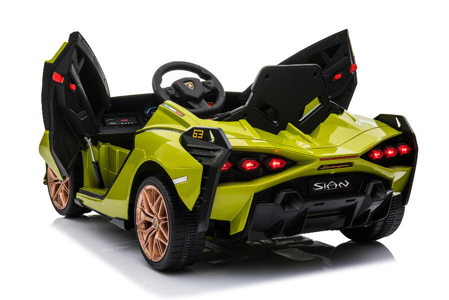 ES-Toys Elektro Kinderauto „Lamborghini Sian“ – lizenziert – 12V Akku, 2 Motoren- 2,4Ghz Fernsteuerung, MP3, Ledersitz+EVA – Weiss ES-Toys Elektro Kinderauto „Lamborghini Sian“ – lizenziert – 12V Akku, 2 Motoren- 2,4Ghz Fernsteuerung, MP3, Ledersitz+EVA – Weiss