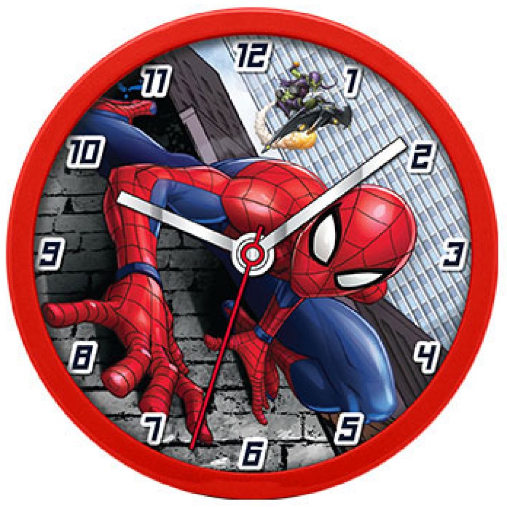Wanduhr für Kinder Spiderman Uhr