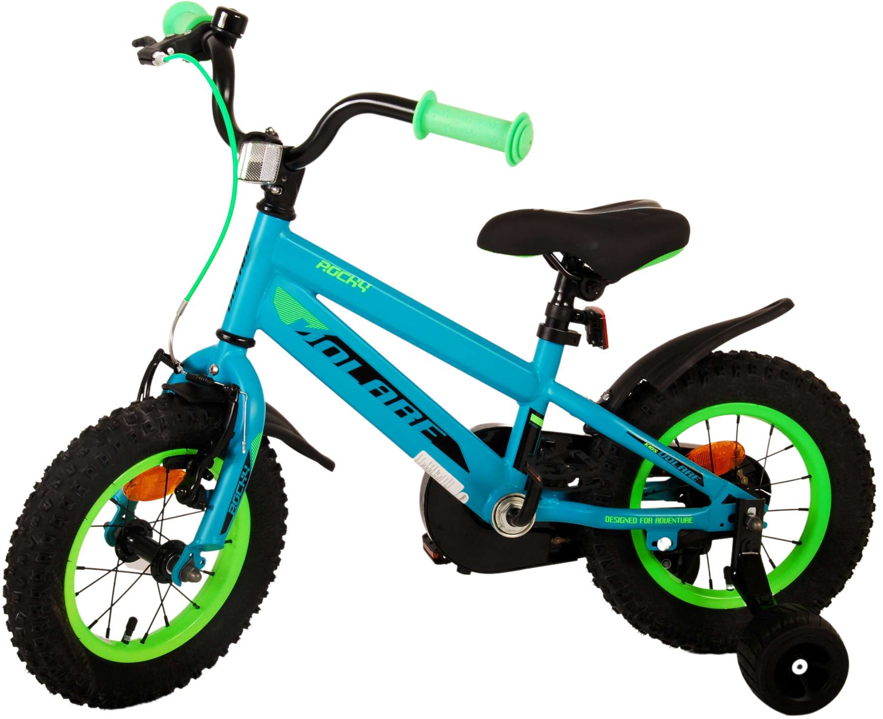 Kinderfahrrad Rocky für Jungen 12 Zoll Kinderrad in Grün Fahrrad