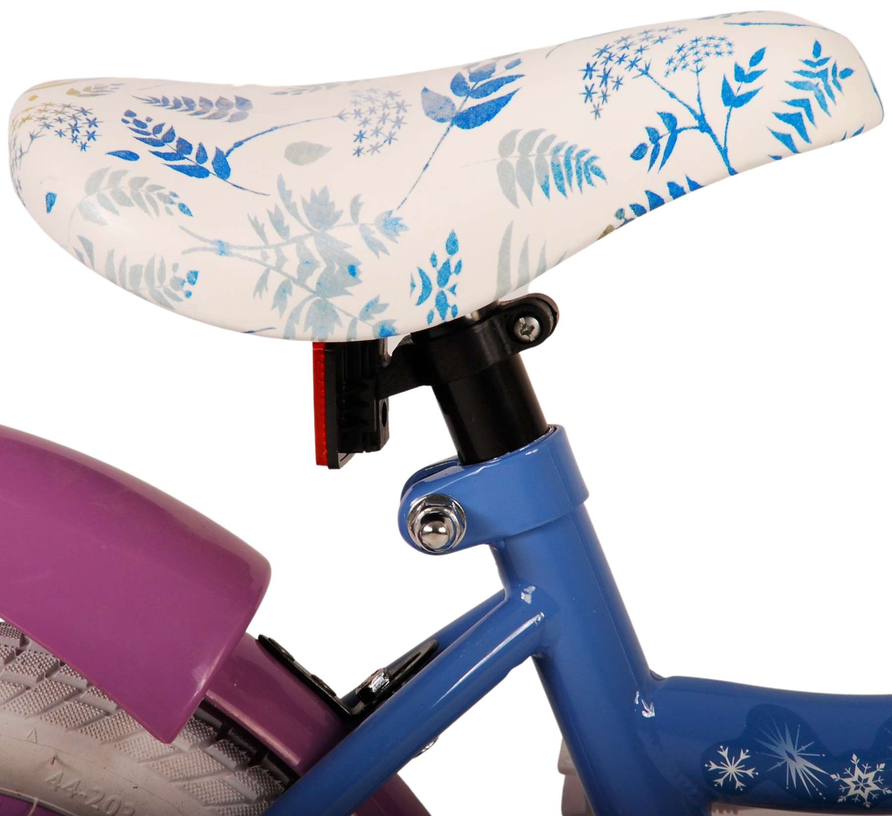 Kinderfahrrad Disney Frozen 2 für Mädchen 12 Zoll Kinderrad Blau/Lila