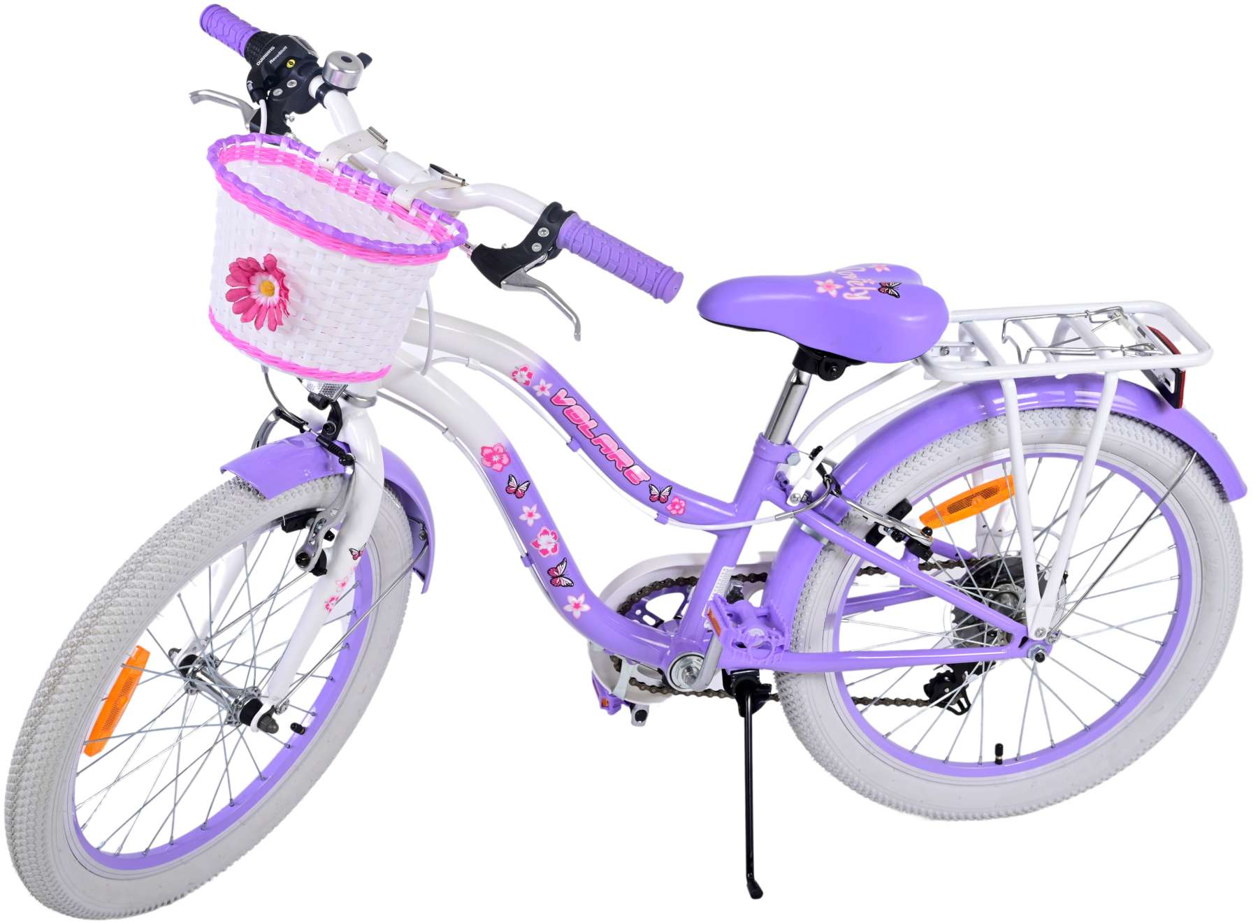 Kinderfahrrad Lovely für Mädchen 20 Zoll Kinderrad in Lila