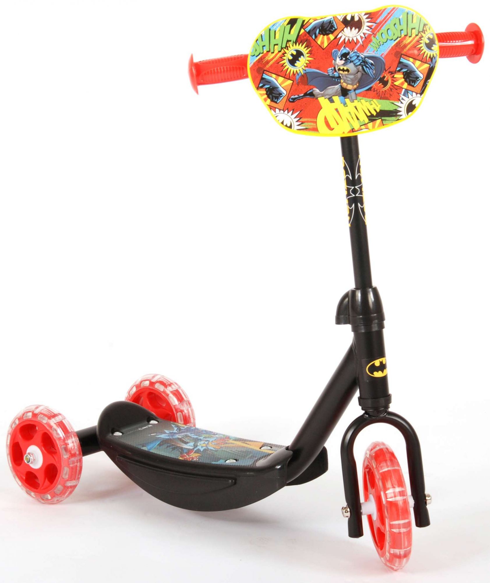 Roller Batman für Kinder Kinderrad in Schwarz Tretroller