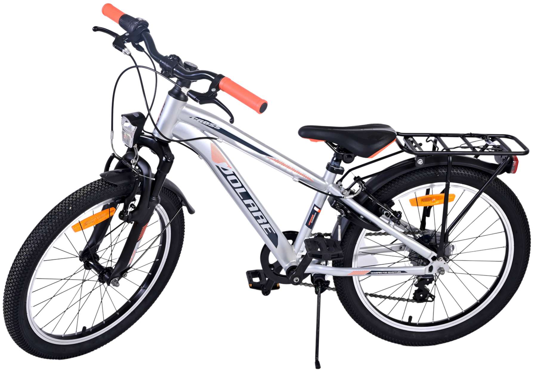 Kinderfahrrad Cross für Jungen 20 Zoll Kinderrad in Silber, 6 Gänge Kinderfahrrad Cross für Jungen 20 Zoll Kinderrad in Silber, 6 Gänge
