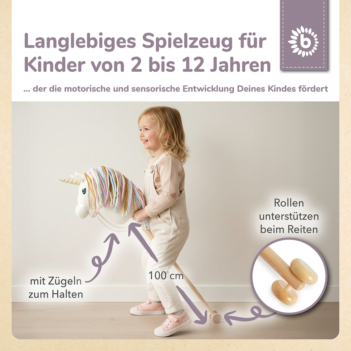 Steckentier Einhorn Rainbow weiß Steckentier Einhorn Rainbow weiß