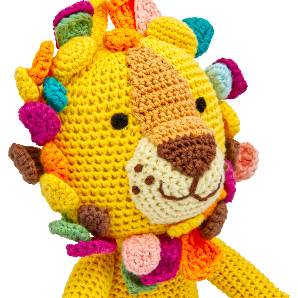 Handgestrickter Löwe "Lio" gehäkelt Spielzeug 28 cm aus Baumwolle Handgestrickter Löwe "Lio" gehäkelt Spielzeug 28 cm aus Baumwolle