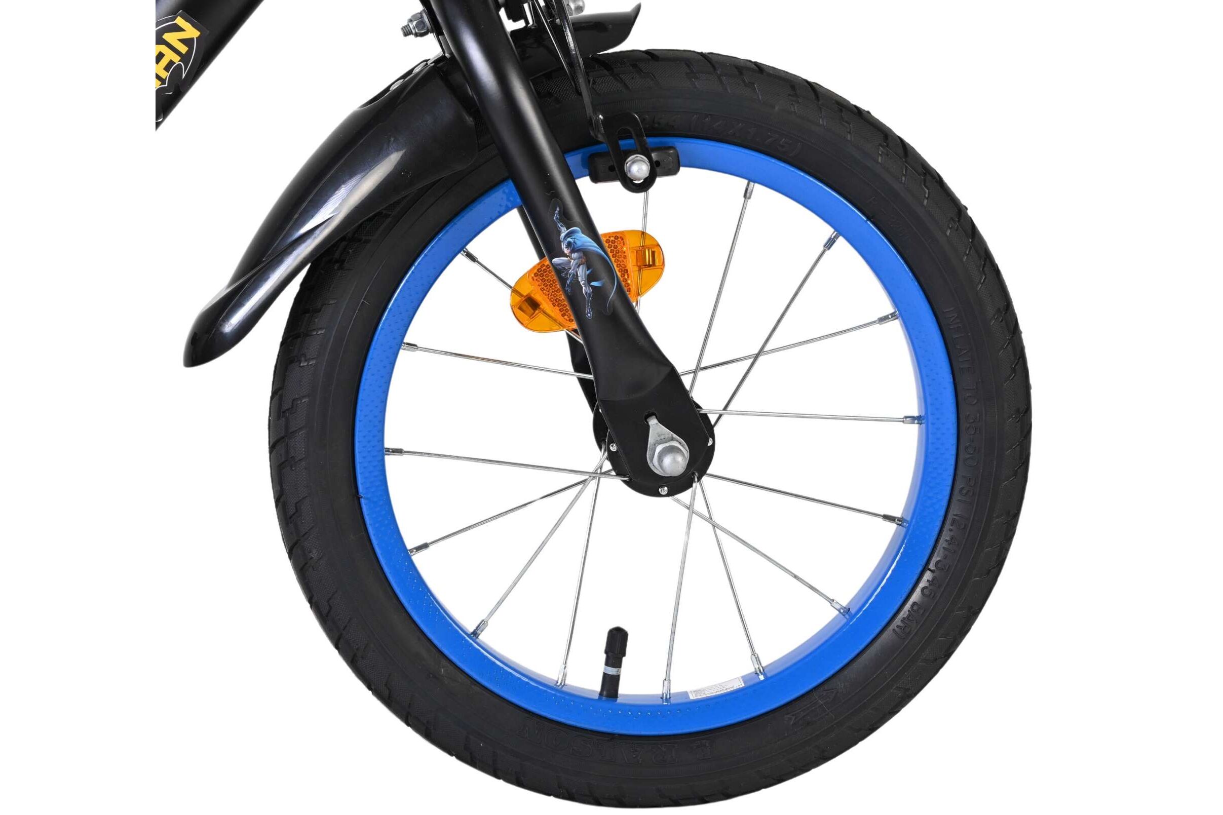 Volare Kinderfahrrad Batman für Jungen 14 Zoll Kinderrad in Schwarz, Zwei Handbremsen Volare Kinderfahrrad Batman für Jungen 14 Zoll Kinderrad in Schwarz, Zwei Handbremsen