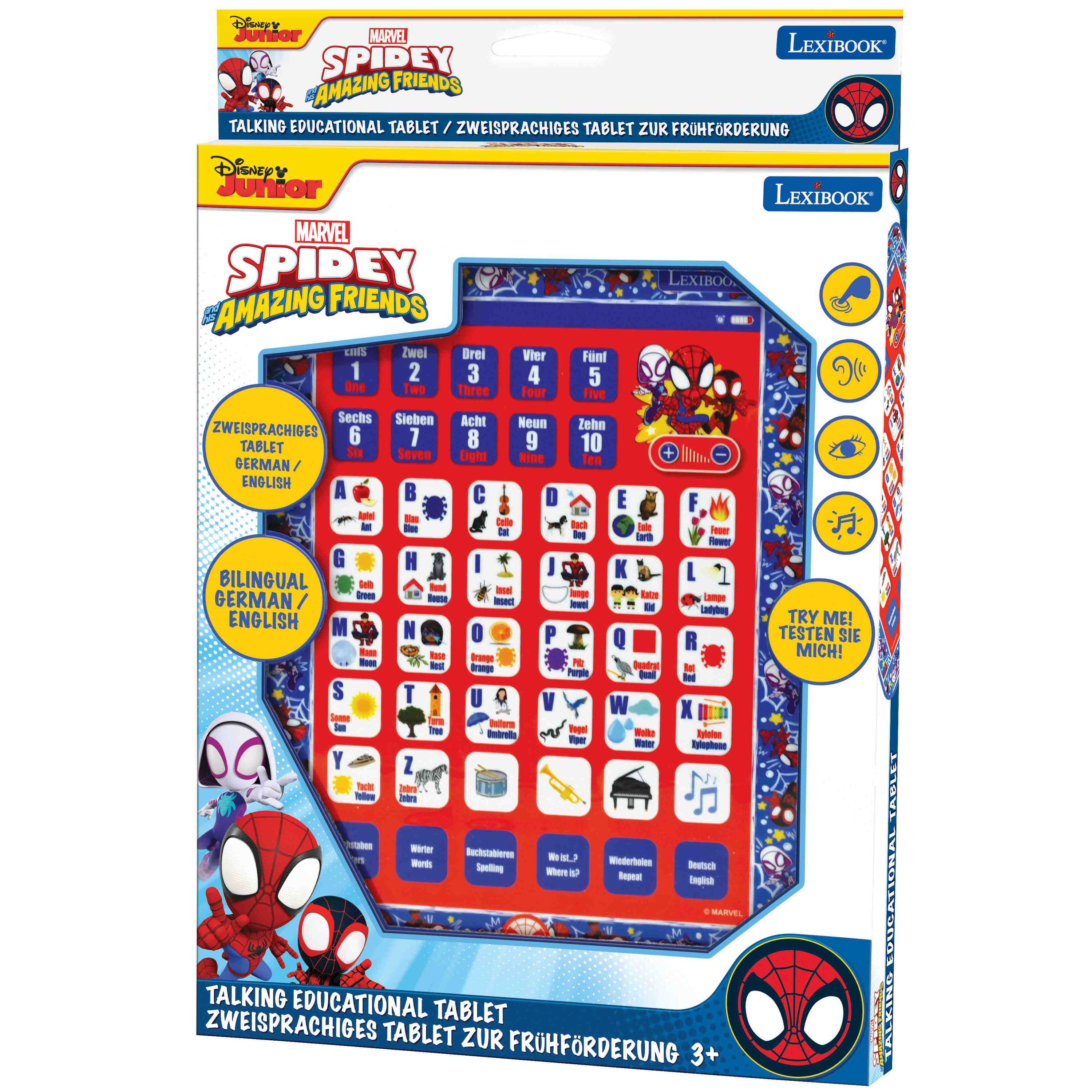Spider-Man Bilinguales Lerntablett mit Alphabet
