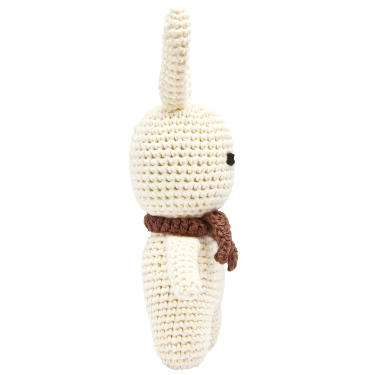 Handgestrickter Hase gehäkelt aus Baumwolle Spielzeug 18 cm