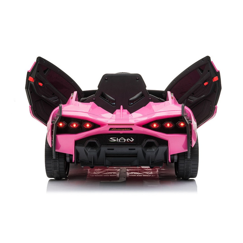 ES-Toys Elektro Kinderauto „Lamborghini Sian“ – lizenziert – 12V Akku, 2 Motoren- 2,4Ghz Fernsteuerung, MP3, Ledersitz+EVA – Pink ES-Toys Elektro Kinderauto „Lamborghini Sian“ – lizenziert – 12V Akku, 2 Motoren- 2,4Ghz Fernsteuerung, MP3, Ledersitz+EVA – Pink