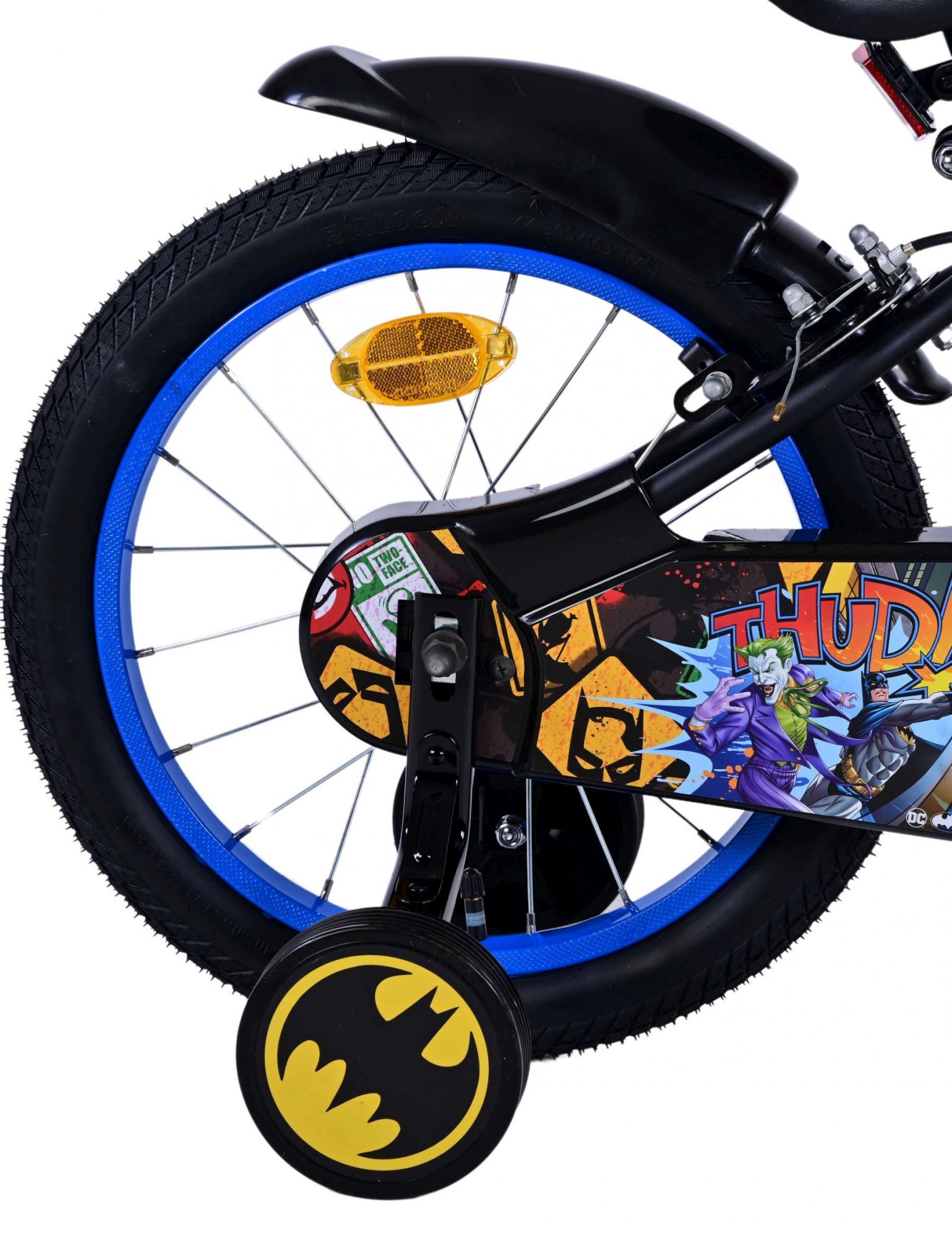 Kinderfahrrad Batman Fahrrad für Jungen 16 Zoll Kinderrad in Schwarz