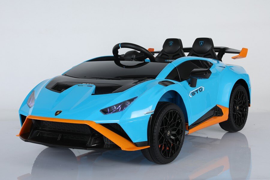 Elektro Kinderauto "Lamborghini Huracan STO" 2 Motoren Blau