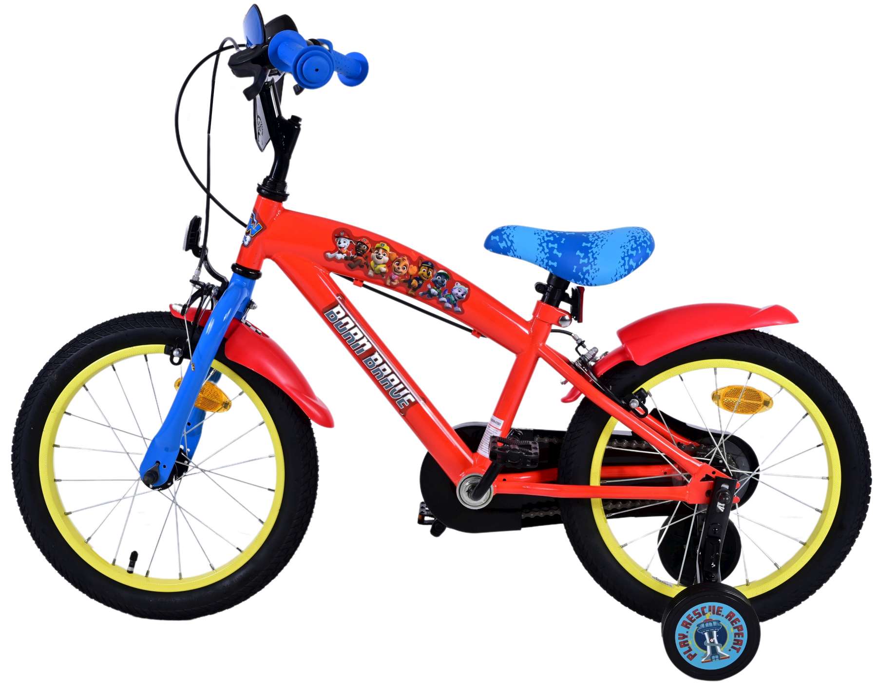 Kinderfahrrad Paw Patrol Fahrrad für Jungen 16 Zoll Kinderrad in Rot