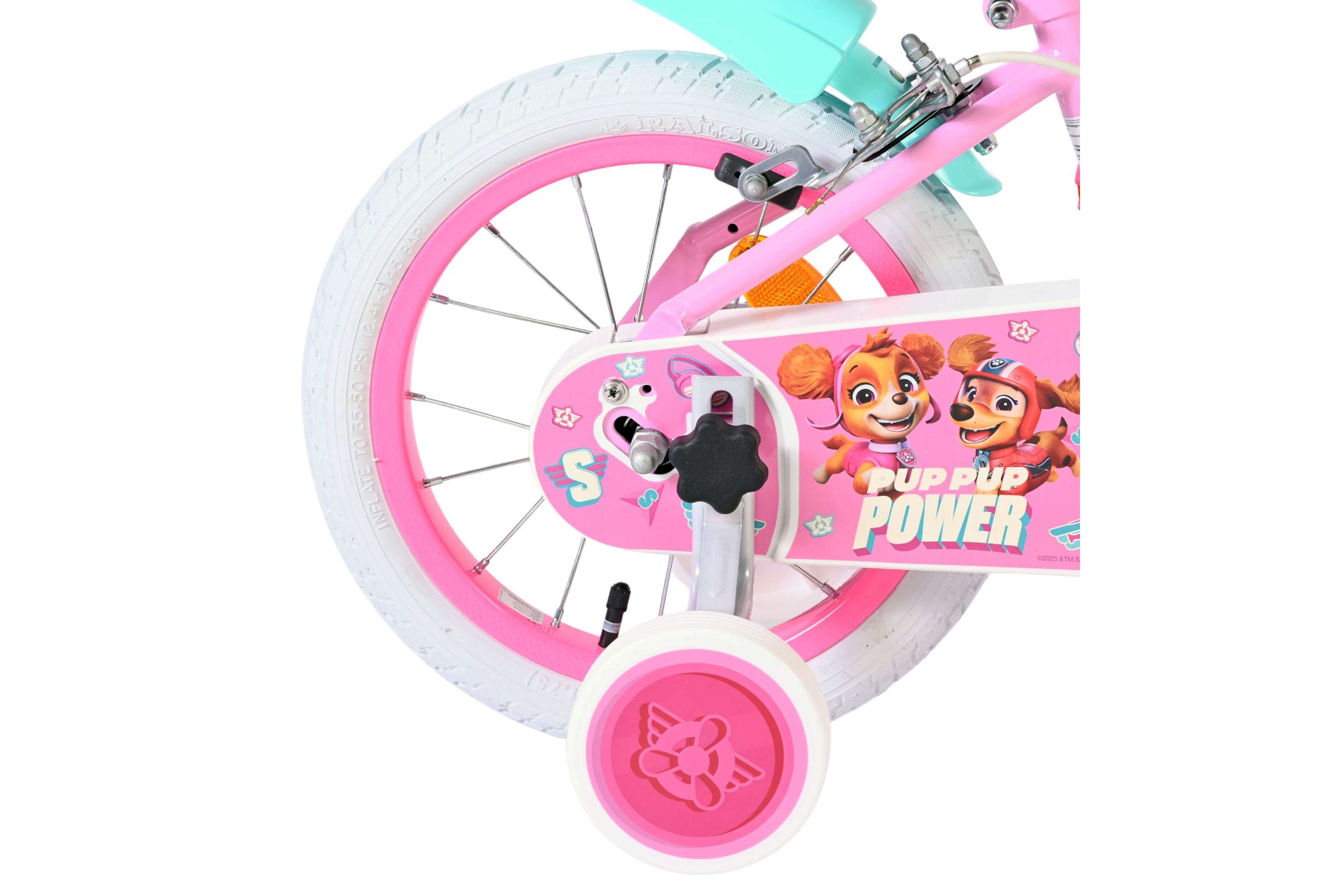 Volare Kinderfahrrad Paw Patrol für Mädchen 14 Zoll Kinderrad in Rosa, Zwei Handbremsen Volare Kinderfahrrad Paw Patrol für Mädchen 14 Zoll Kinderrad in Rosa, Zwei Handbremsen