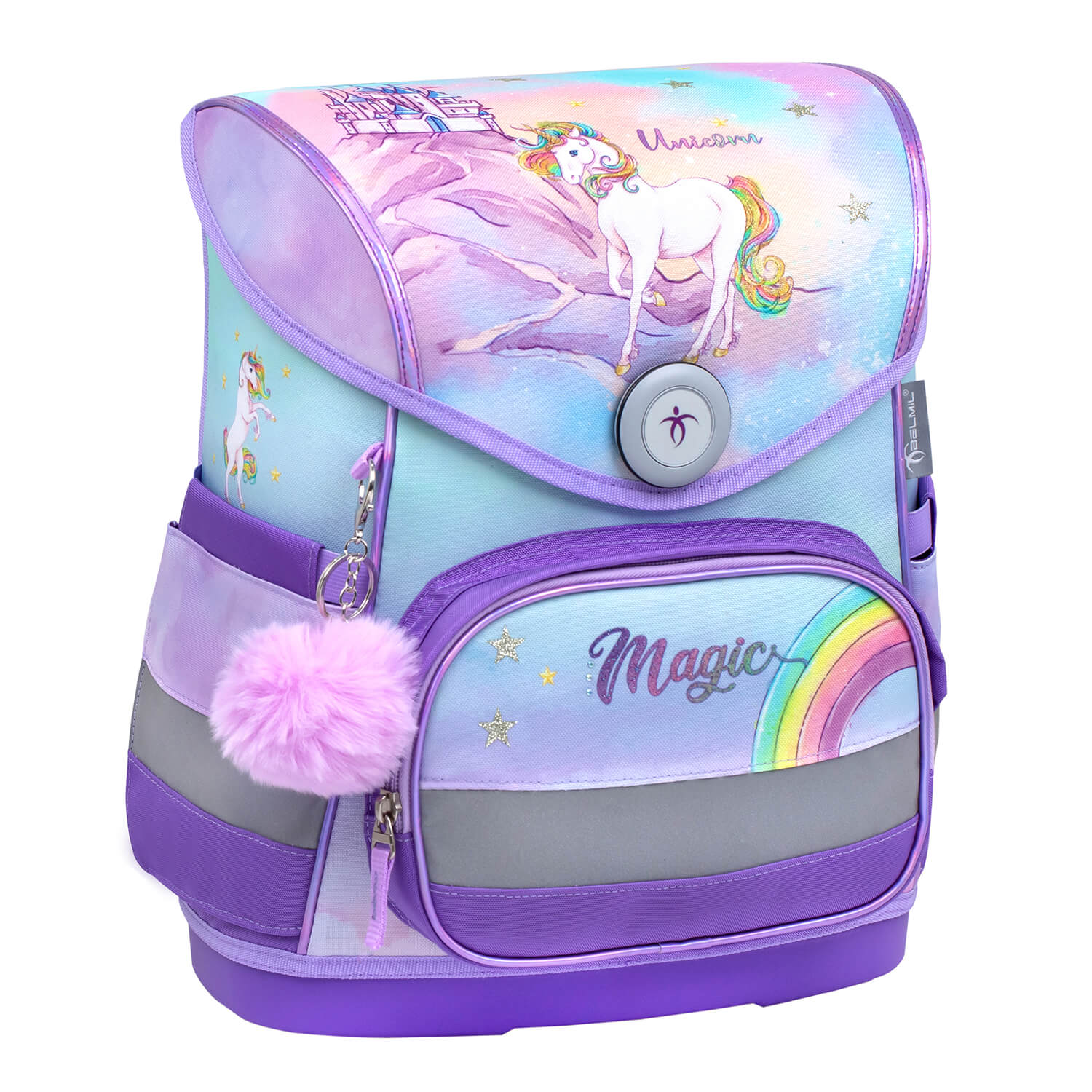 Rucksack Compact Ergonomisch SchulranzenSet 4-t. Rainbow Unicorn Magic Rucksack Compact Ergonomisch SchulranzenSet 4-t. Rainbow Unicorn Magic