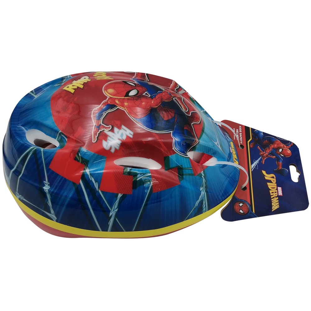 Fahrradhelm Marvel Spiderman Helm in Blau Rot 51 - 55 cm Kinderhelm