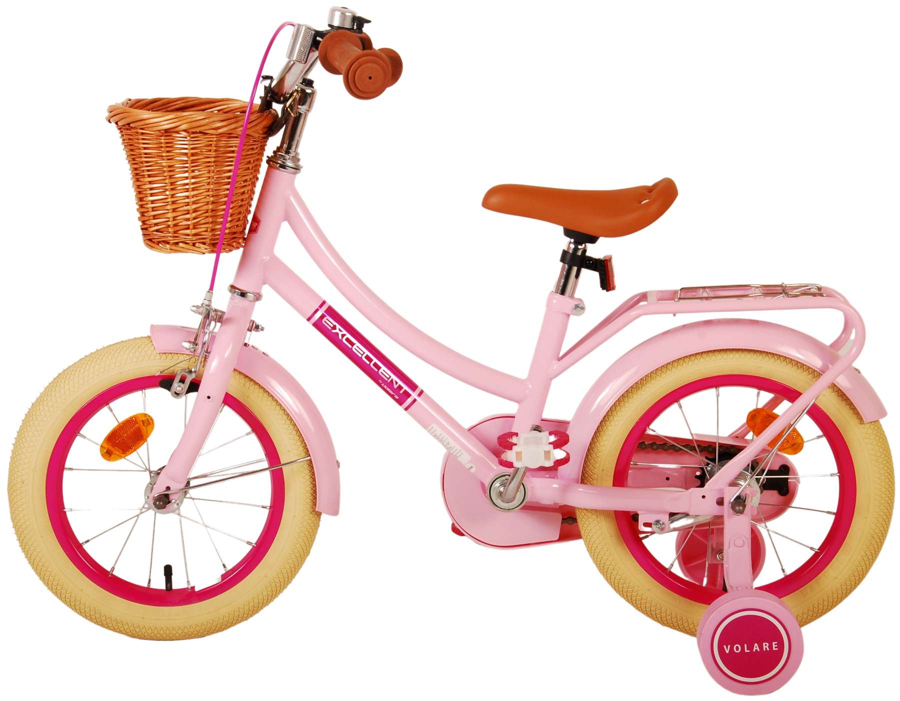 Kinderfahrrad Excellent für Mädchen 14 Zoll Kinderrad in Rosa Fahrrad