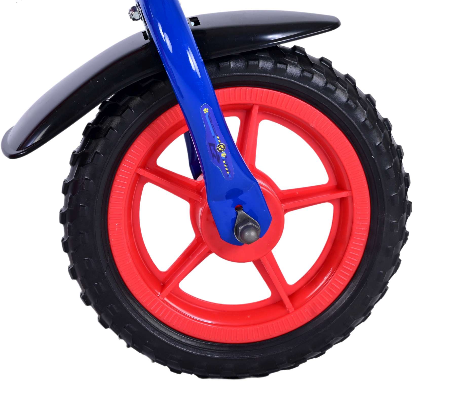 Kinderfahrrad Paw Patrol für Jungen 10 Zoll Kinderrad in Rot/Blau