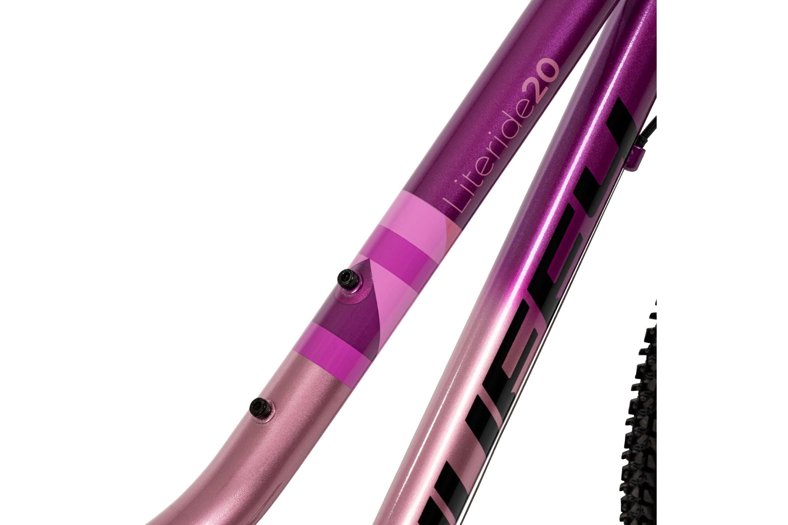 Volare Kinderfahrrad Literide für Mädchen 20 Zoll Kinderrad in Lila-Rosa, 7 Gänge