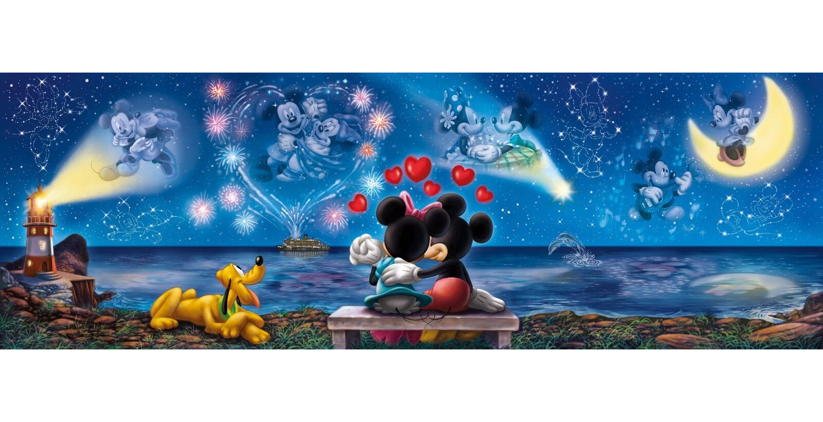 Mickey und Minnie - 1000 Puzzleteile