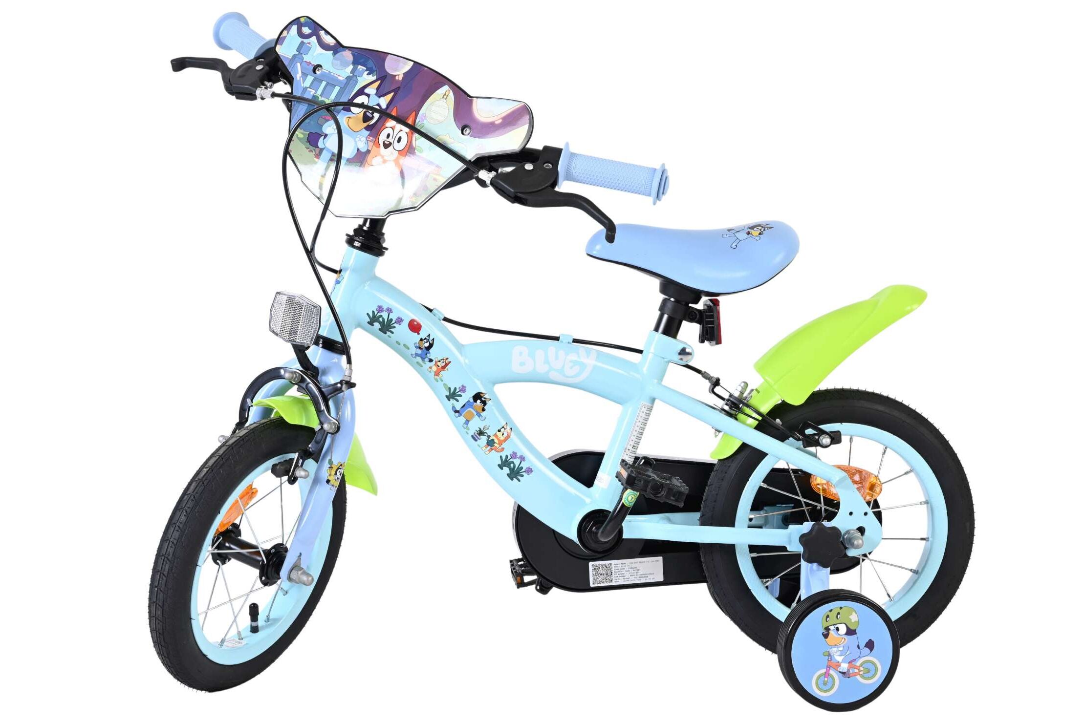 Volare Kinderfahrrad Bluey 12 Zoll Kinderrad in Uni, Hellblau, Zwei Handbremsen Volare Kinderfahrrad Bluey 12 Zoll Kinderrad in Uni, Hellblau, Zwei Handbremsen