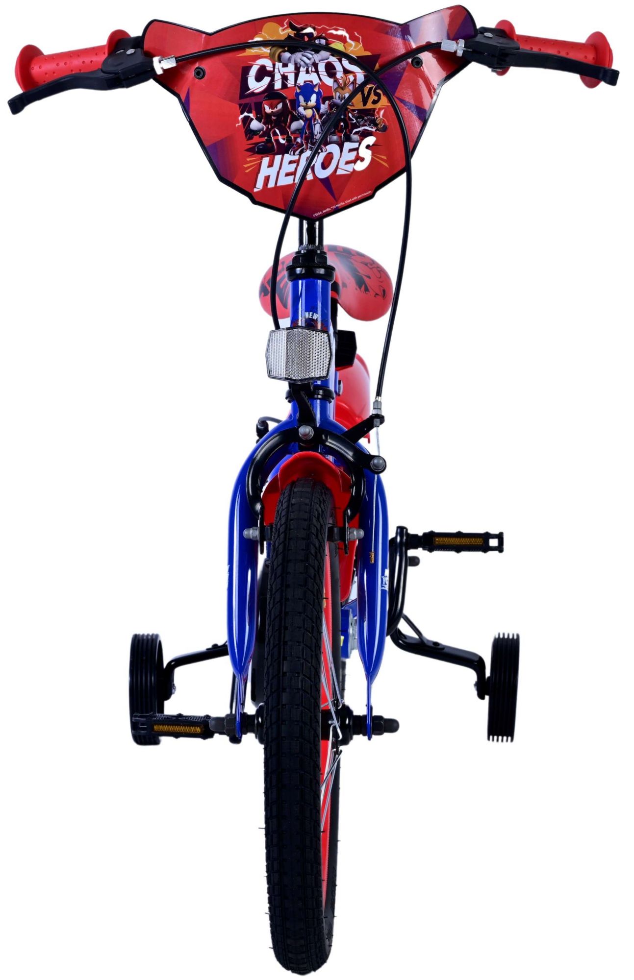 Kinderfahrrad Sonic Prime Fahrrad Jungen 16 Zoll Kinderrad in Blau Rot