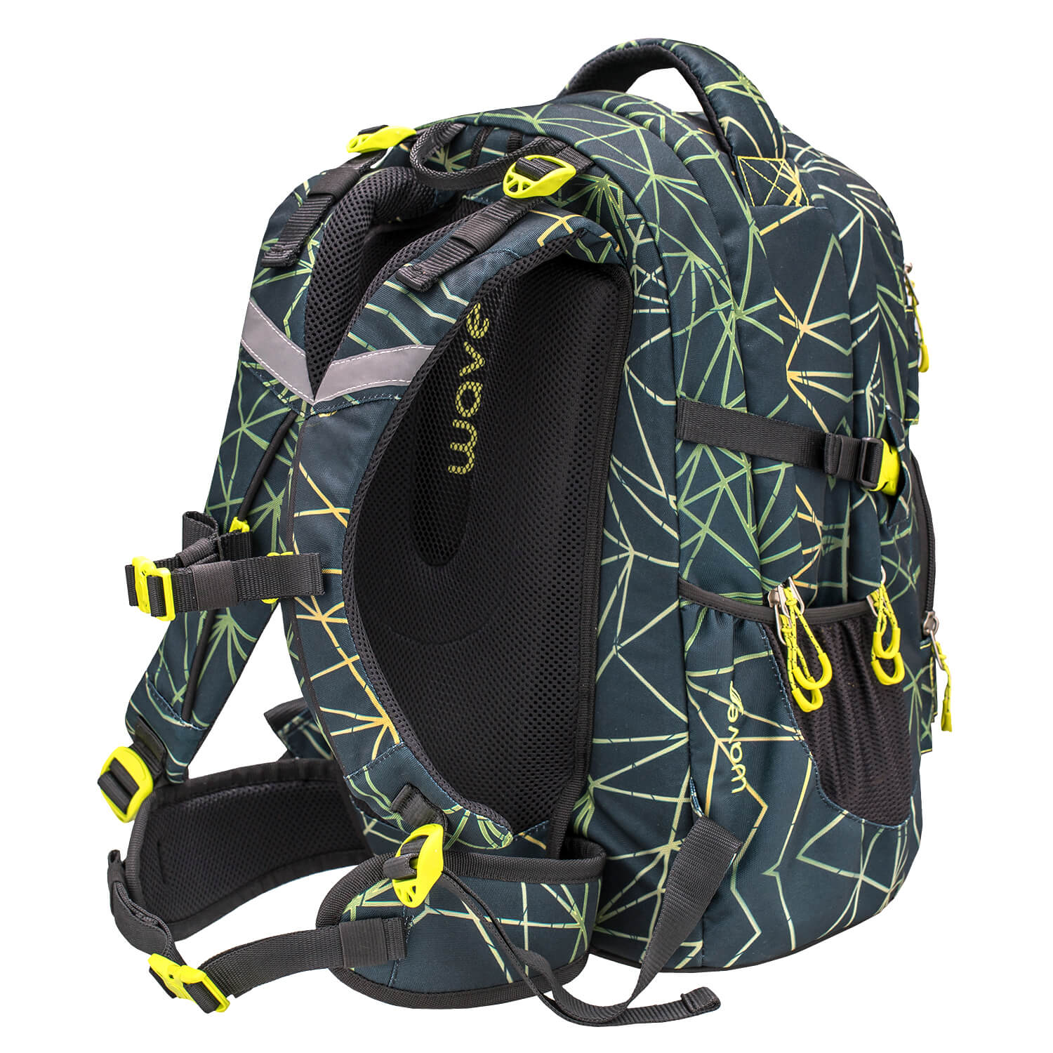 Rucksack Infinity Schulrucksack Set 3 tlg. "Stripes Green"