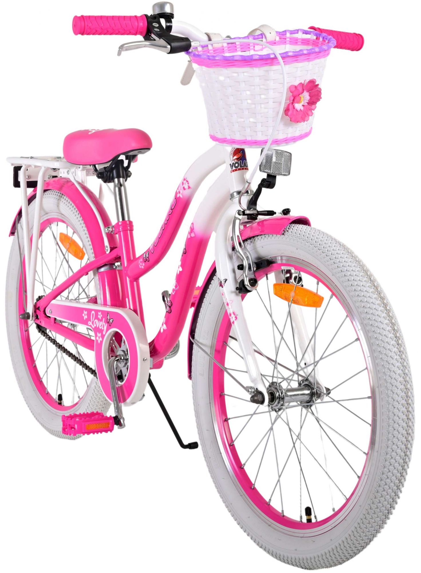 Kinderfahrrad Lovely Fahrrad für Mädchen 20 Zoll Kinderrad in Rosa