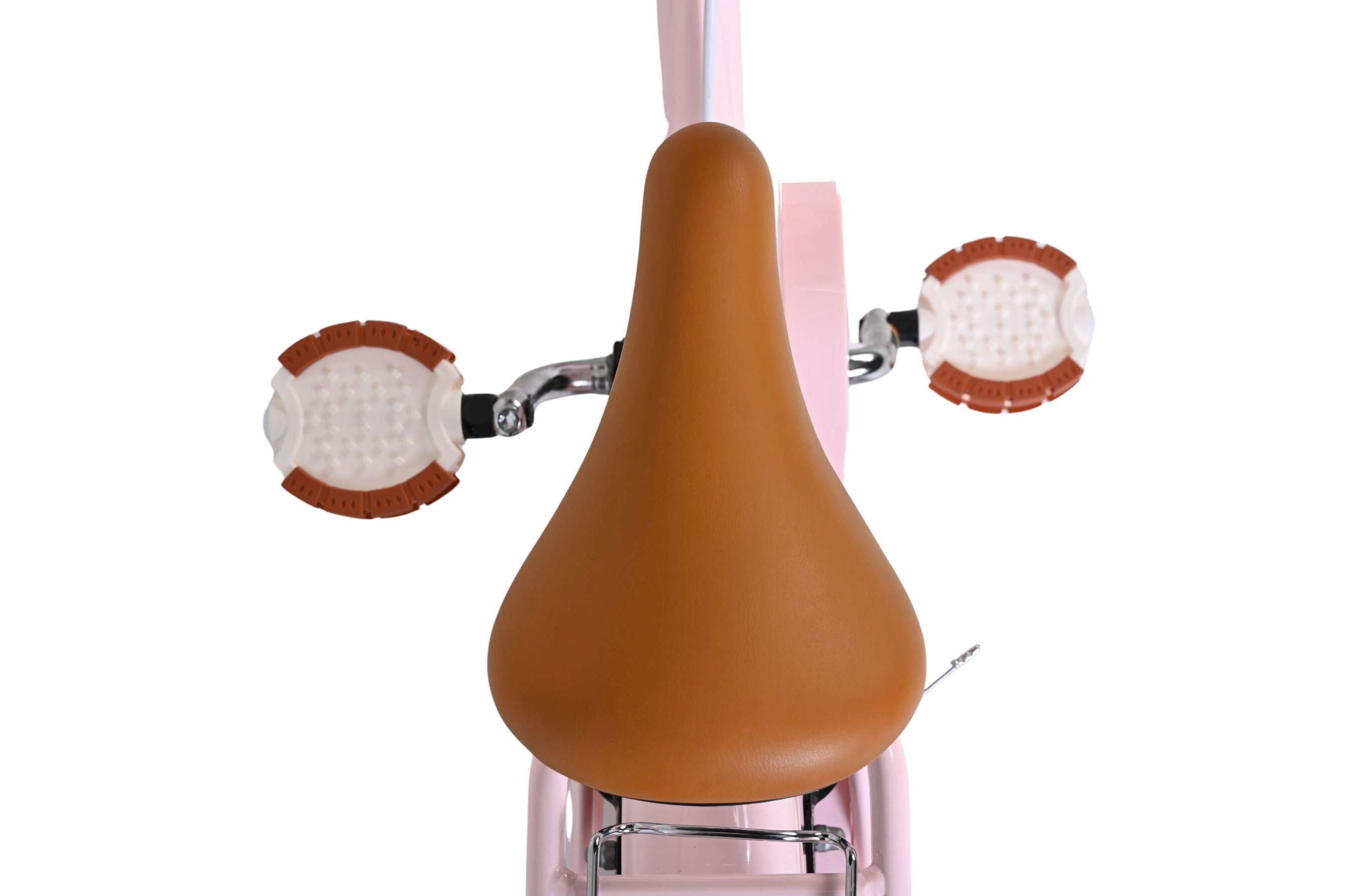 Kinderfahrrad Ashley für Mädchen 12 Zoll Kinderrad in Rosa, Zwei Handbremsen