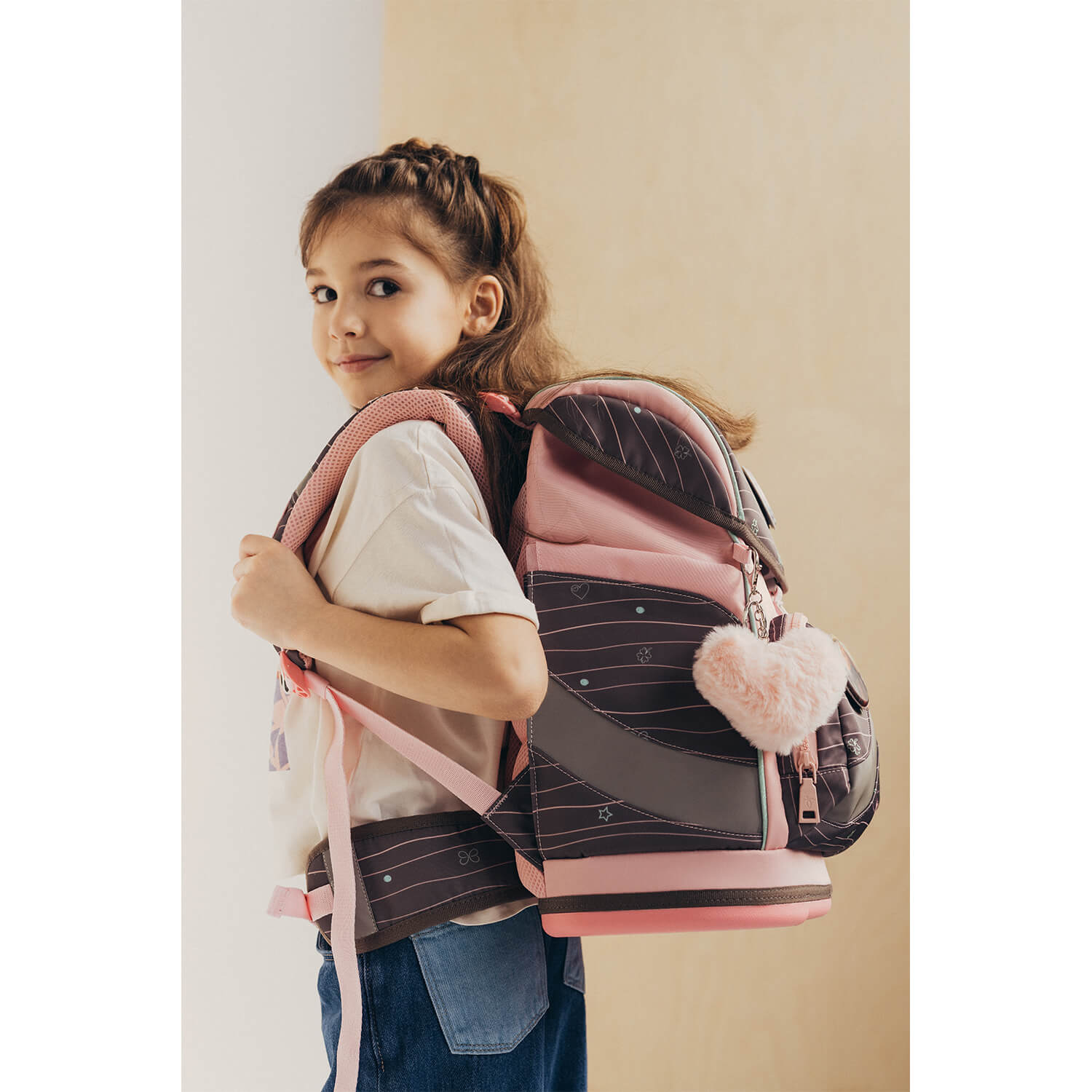 Rucksack Smarty Plus Premium Schulranzen Set 5-teilig Mint Federtasche