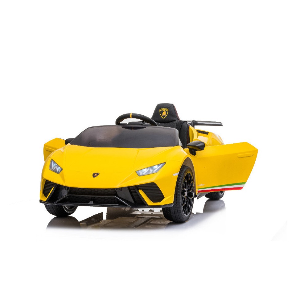 ES-Toys Elektro Kinderauto „Lamborghini Huracan“ – lizenziert – 12V Akku, 2 Motoren- 2,4Ghz Fernsteuerung, MP3, Ledersitz+EVA – Gelb ES-Toys Elektro Kinderauto „Lamborghini Huracan“ – lizenziert – 12V Akku, 2 Motoren- 2,4Ghz Fernsteuerung, MP3, Ledersitz+EVA – Gelb