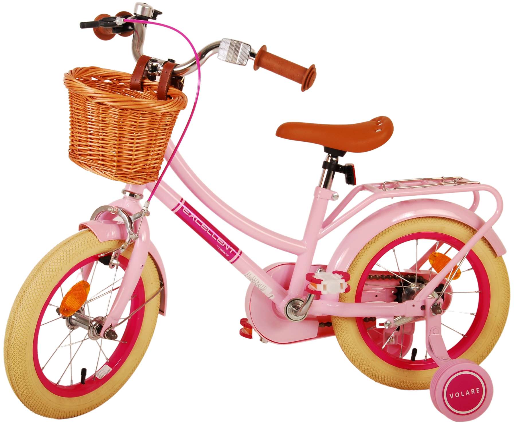 Kinderfahrrad Excellent für Mädchen 14 Zoll Kinderrad in Rosa Fahrrad