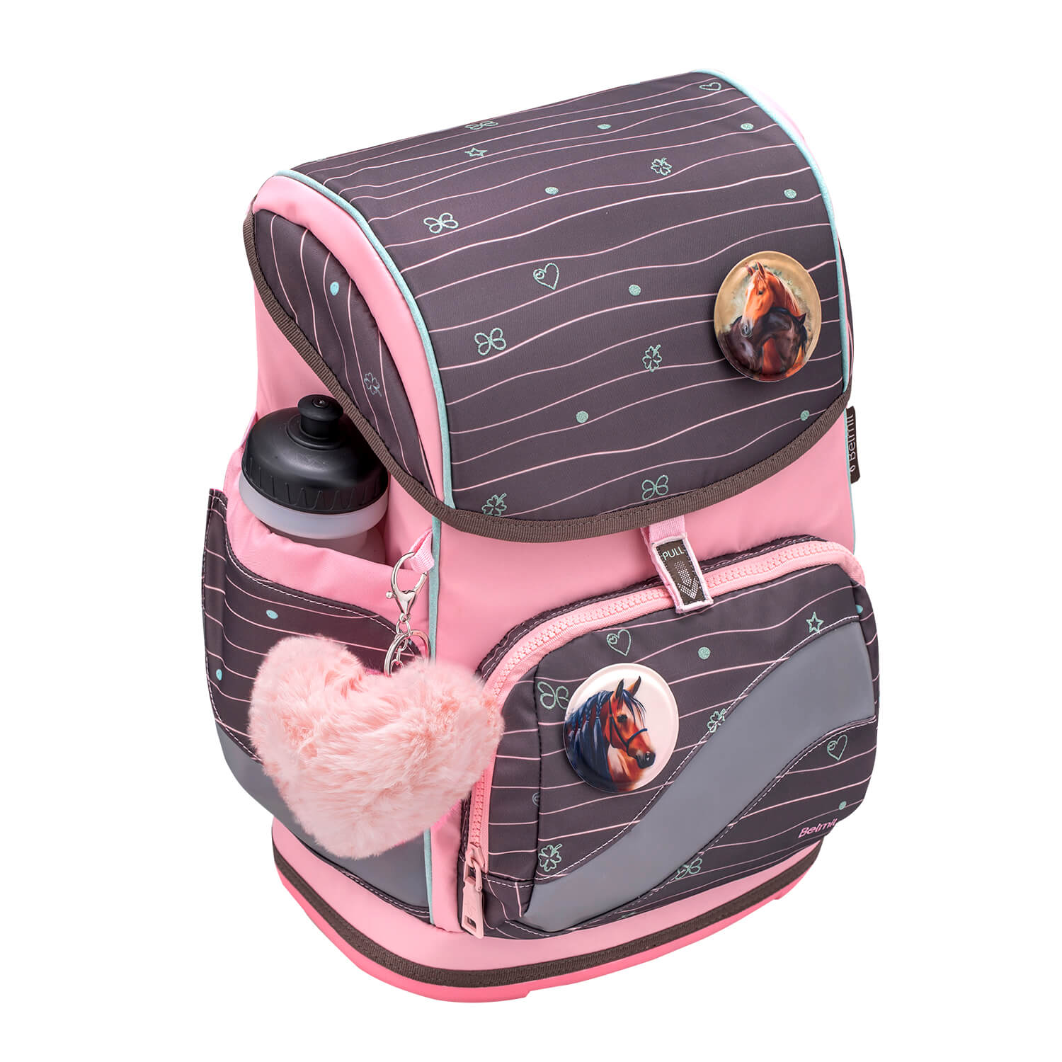 Rucksack Smarty Plus Premium Schulranzen Set 5-teilig Mint Federtasche