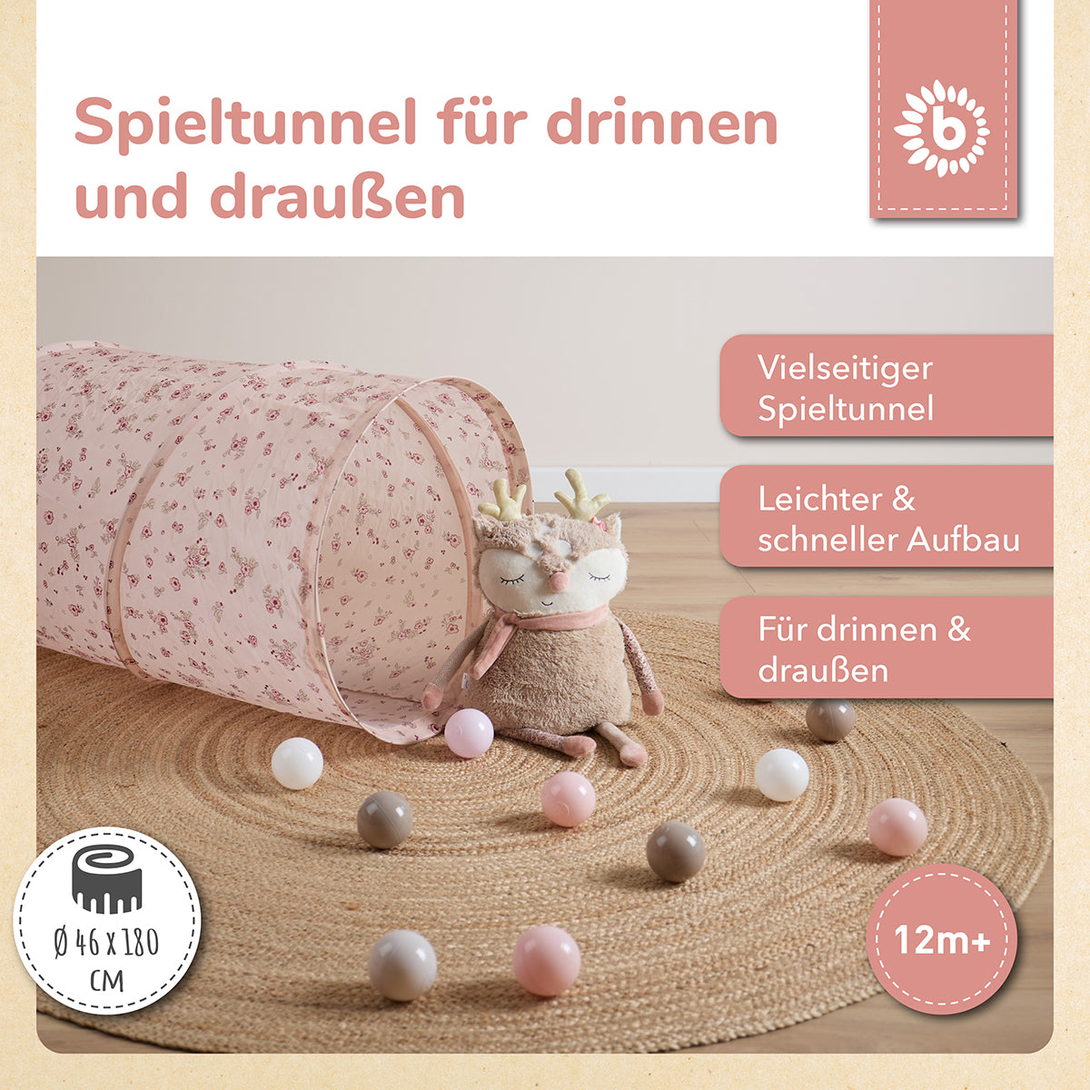 Pop Up Spieltunnel Dreamy Flowers Pop Up Spieltunnel Dreamy Flowers