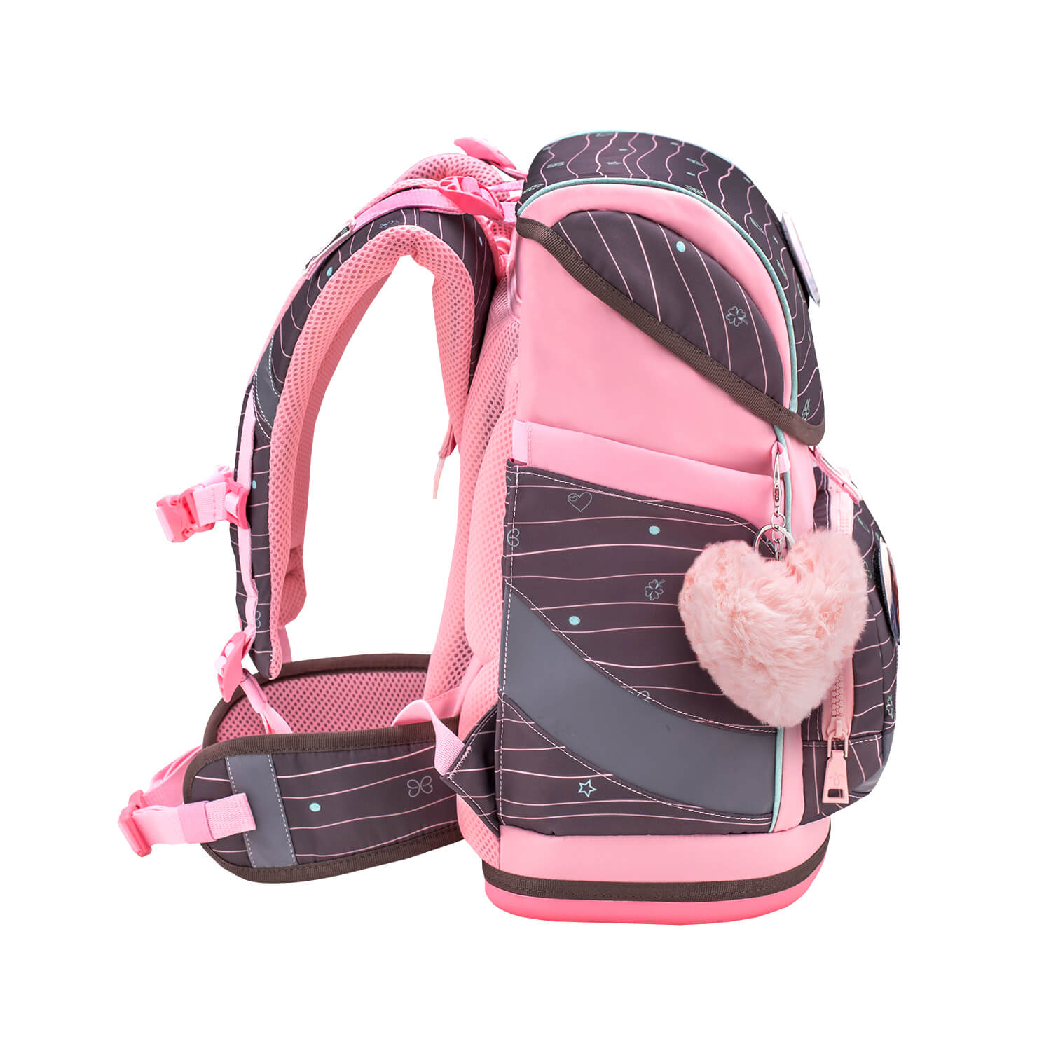 Rucksack Smarty Plus Premium Schulranzen Set 5-teilig Mint Federtasche