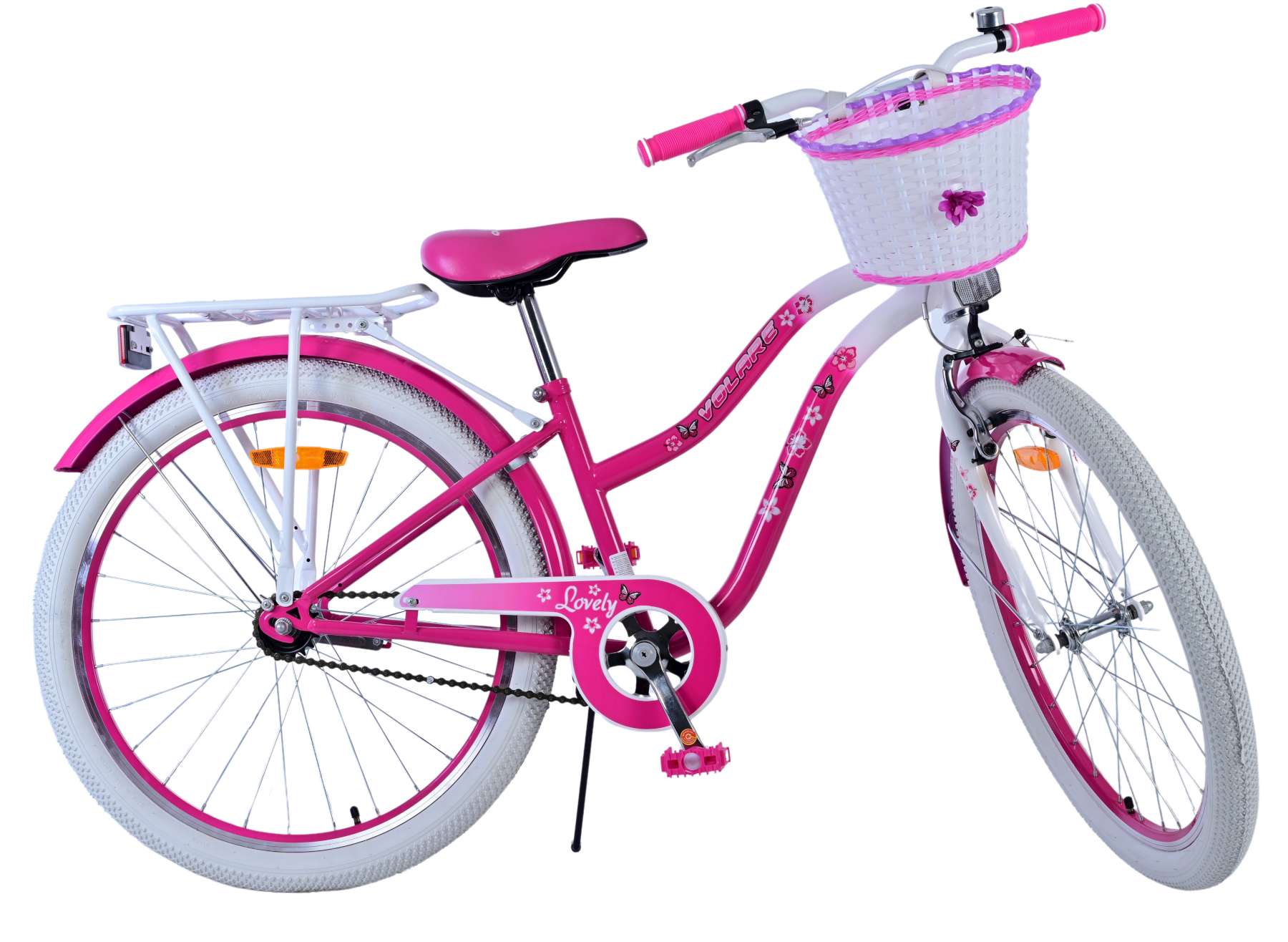 Kinderfahrrad Lovely Fahrrad für Mädchen 26 Zoll Kinderrad in Rosa