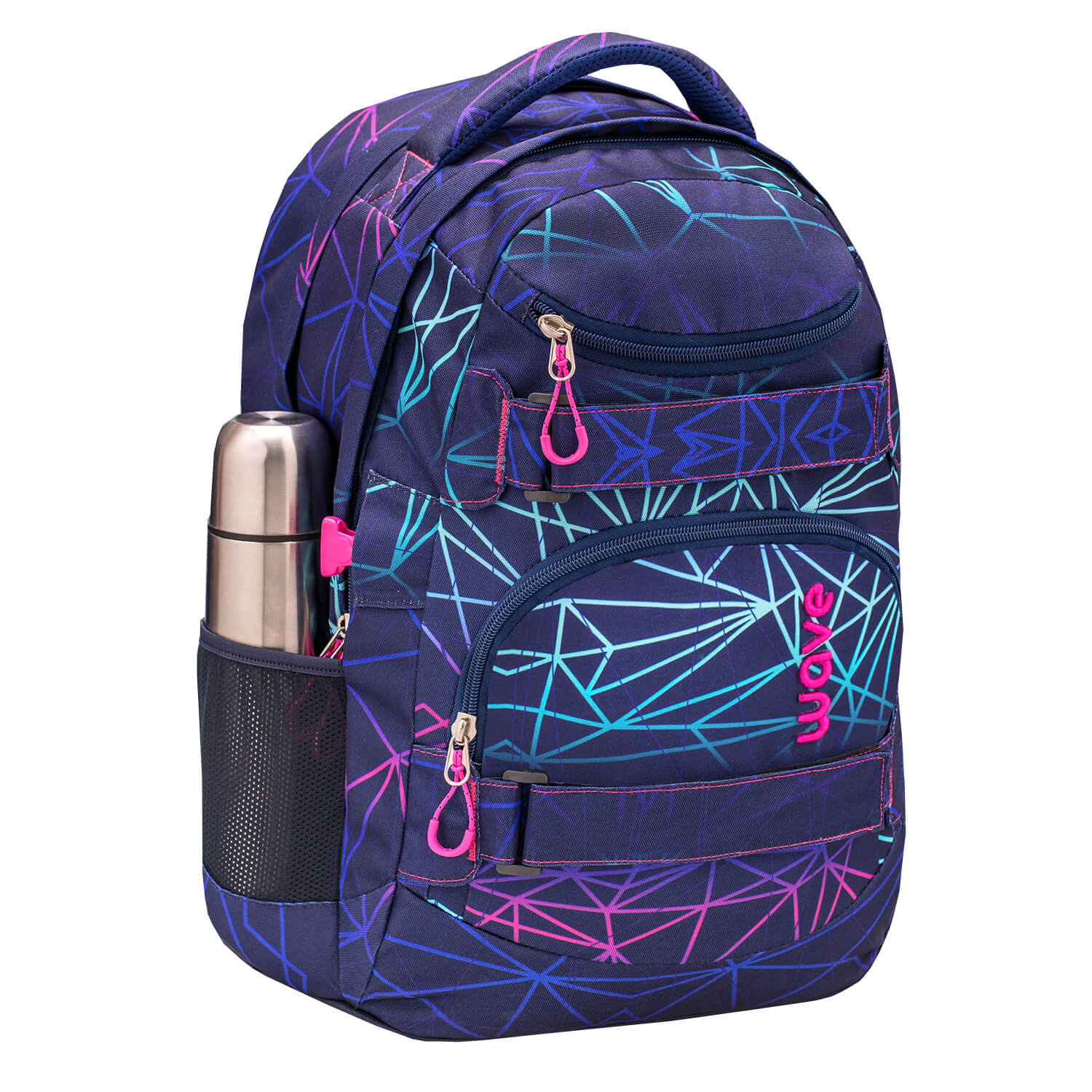 Rucksack Infinity Schulrucksack "Stripes Purple"