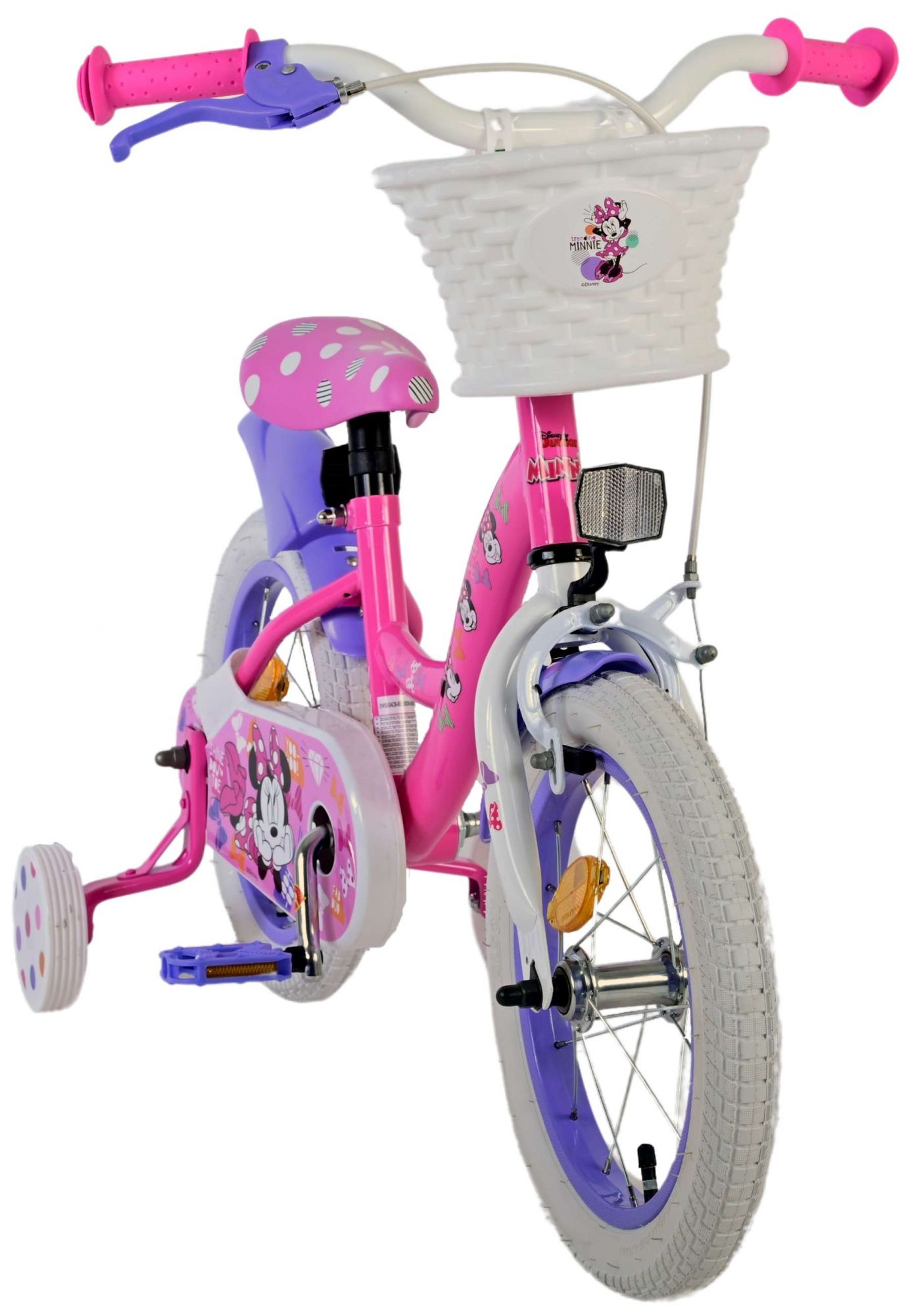 Kinderfahrrad Disney Minnie Fahrrad in Rosa für Mädchen 14 Zoll