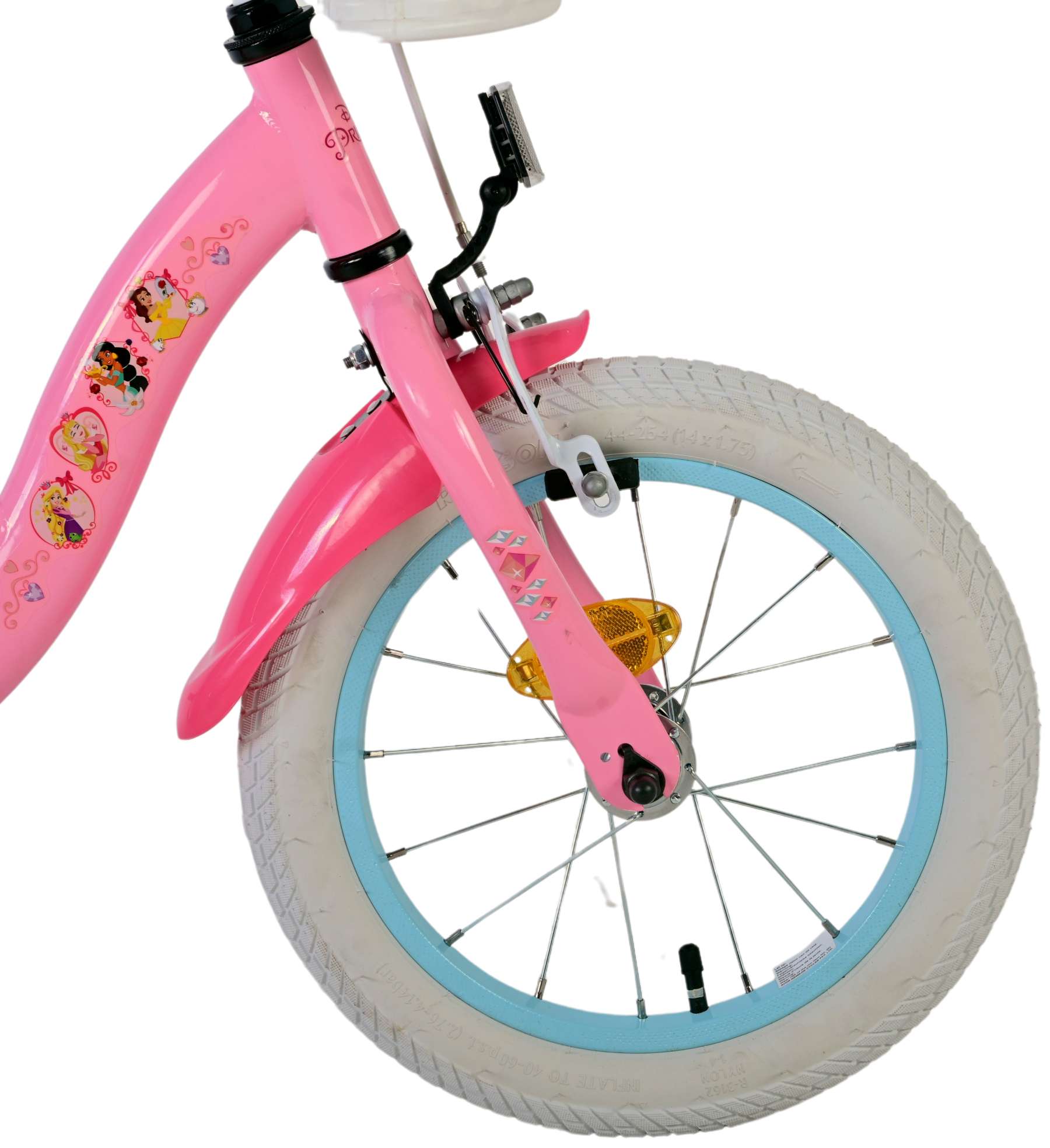 Kinderfahrrad Disney Princess Fahrrad in Rosa für Mädchen 14 Zoll