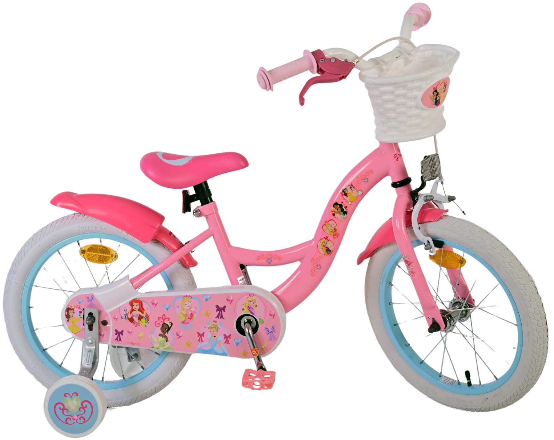 Kinderfahrrad Disney Princess Mädchen Fahrrad 16 Zoll Rosa Kinderrad