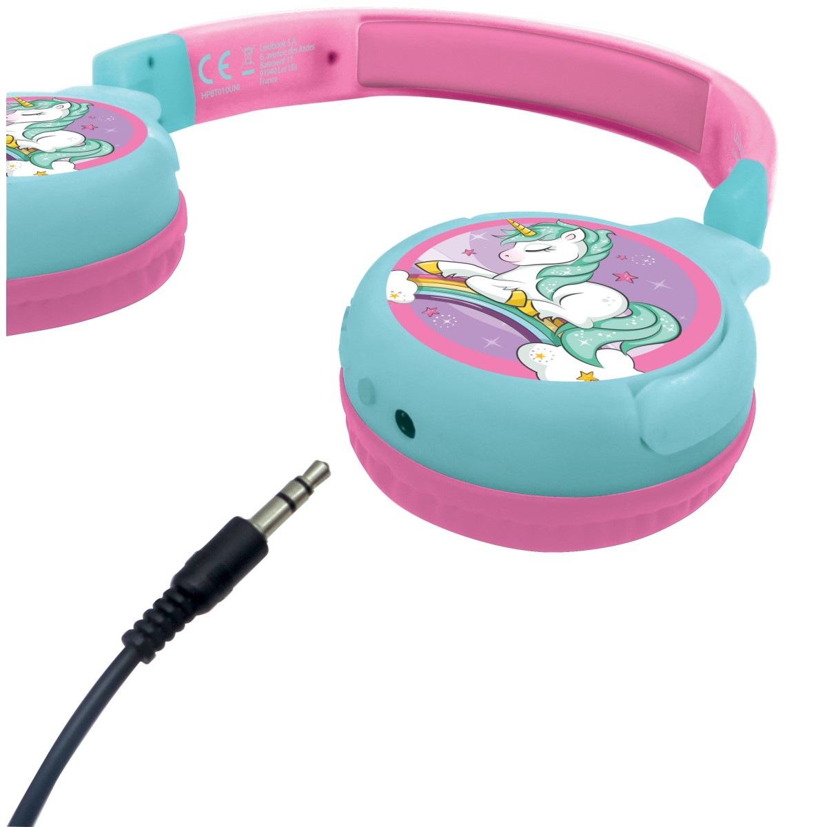 Einhorn faltbare Kopfhörer mit sicherer Lautstärke Bluetooth®- und Kabelanschluss