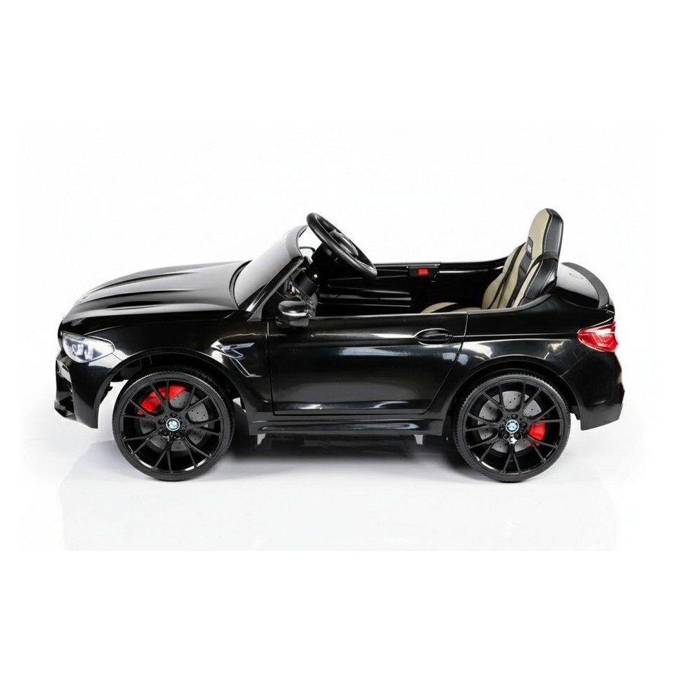 ES-Toys Elektro Kinderfahrzeug „BMW M5 Drift Version“ – lizenziert – 2x 12V7A Akku, 2 Motoren- 2,4Ghz Fernsteuerung, MP3, Ledersitz+EVA
