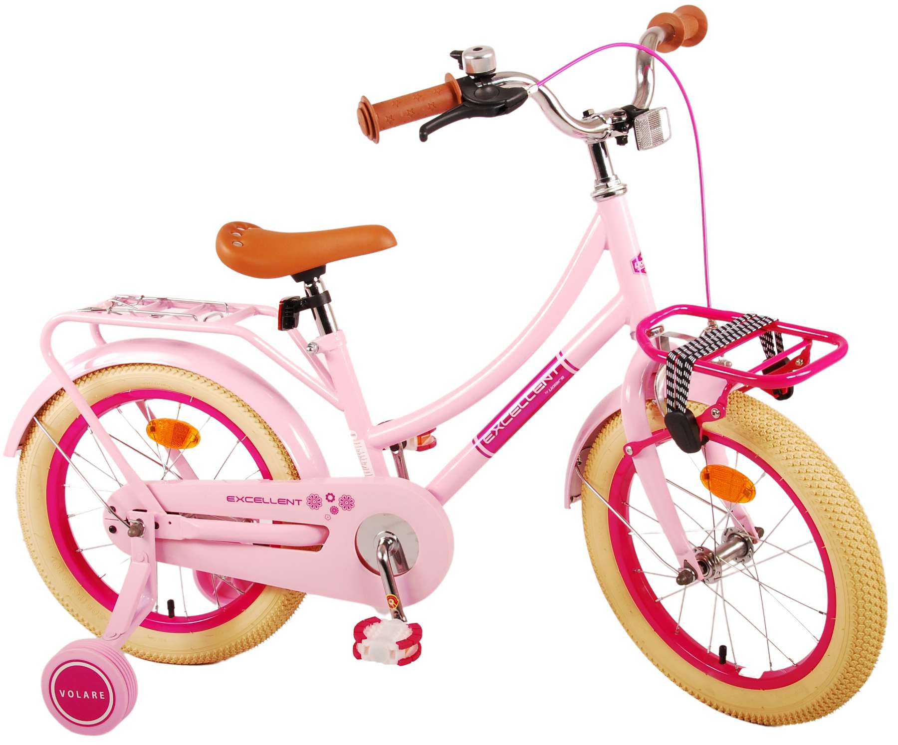 Kinderfahrrad Excellent Fahrrad für Mädchen 16 Zoll Kinderrad in Rosa